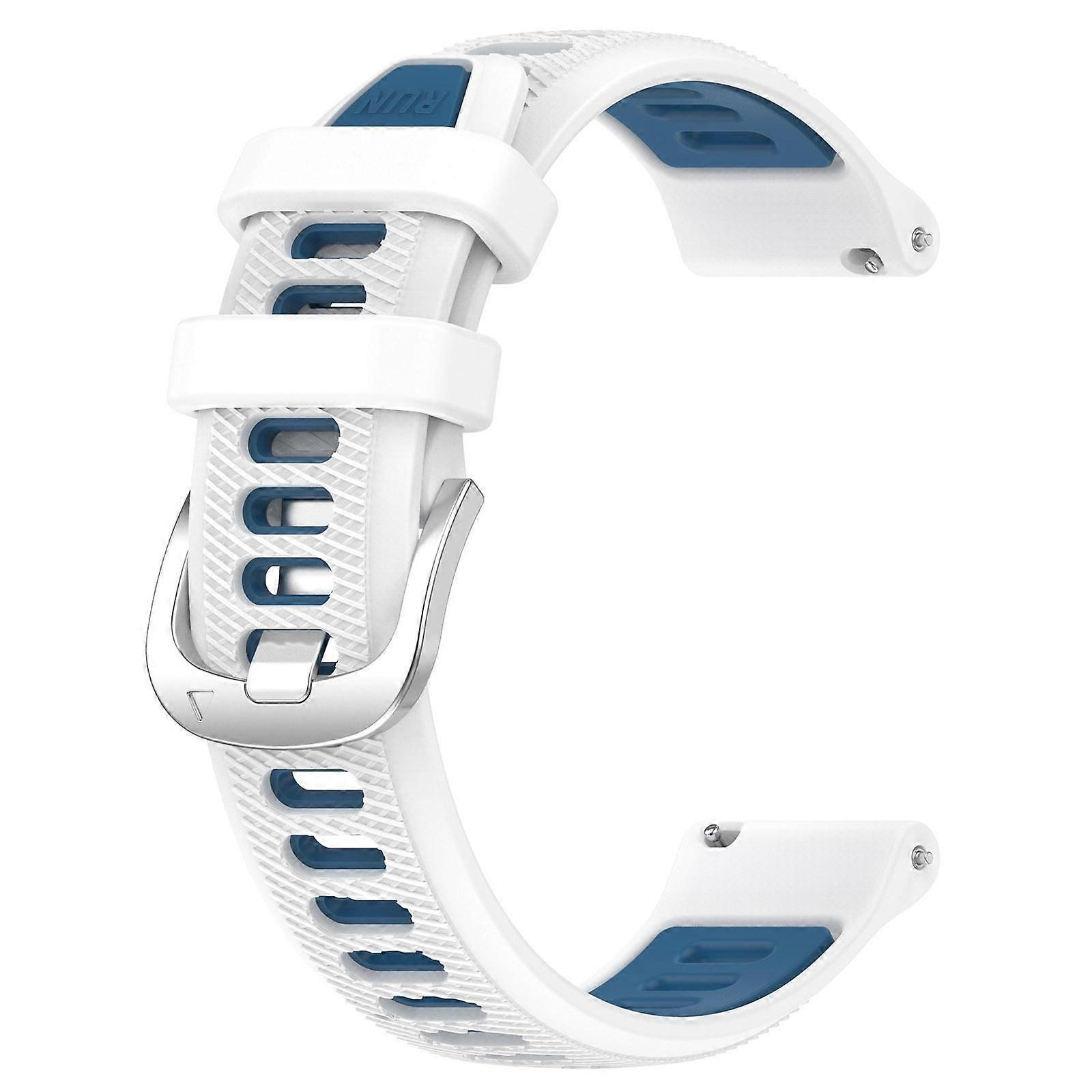 Sports Two-Color Silicone Strap For Garmin 20mm