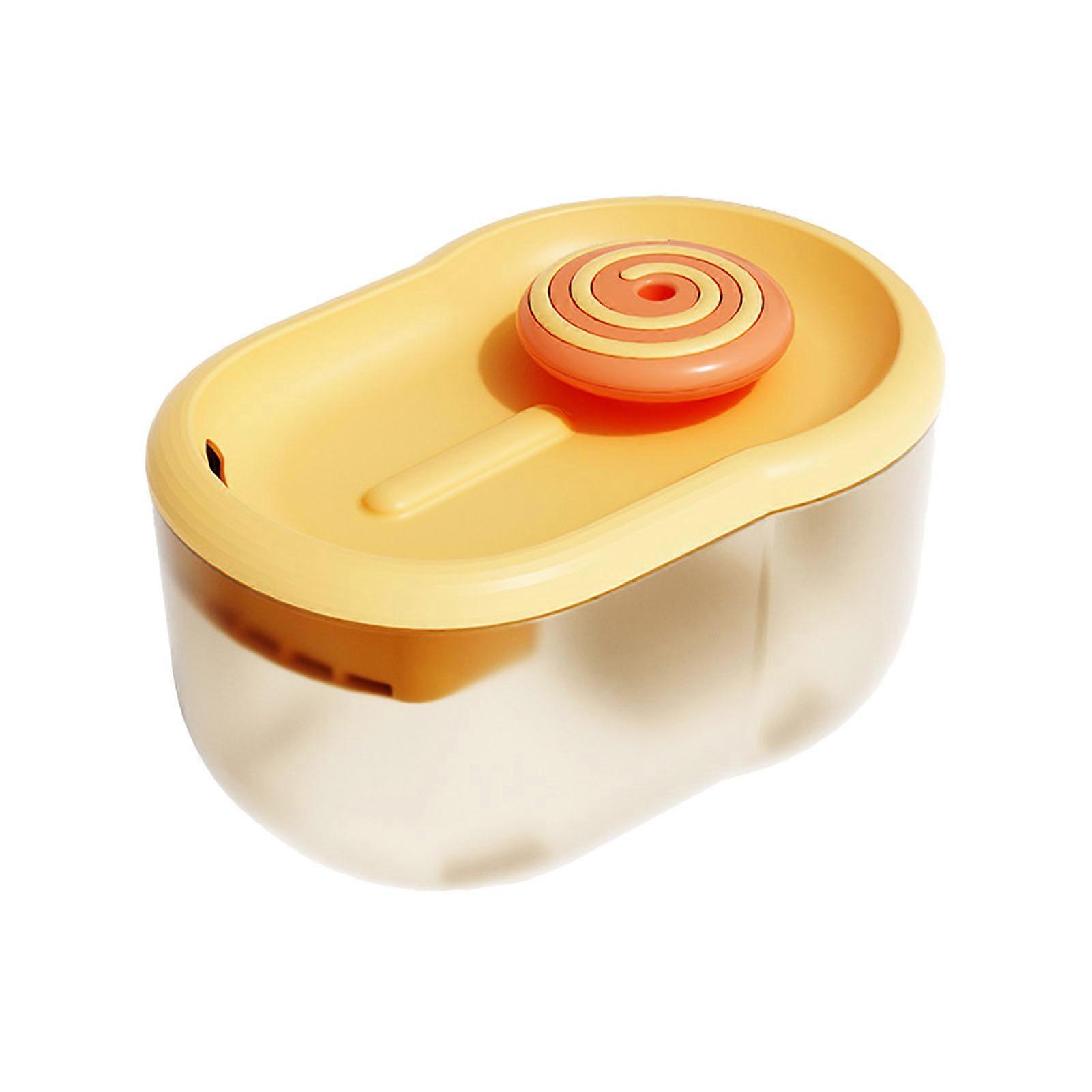 Cat Water Fountain Multipurpose Automatic Circulating Filtration Low Noise Pet Water Dispenser 2.2L Capacity Orange