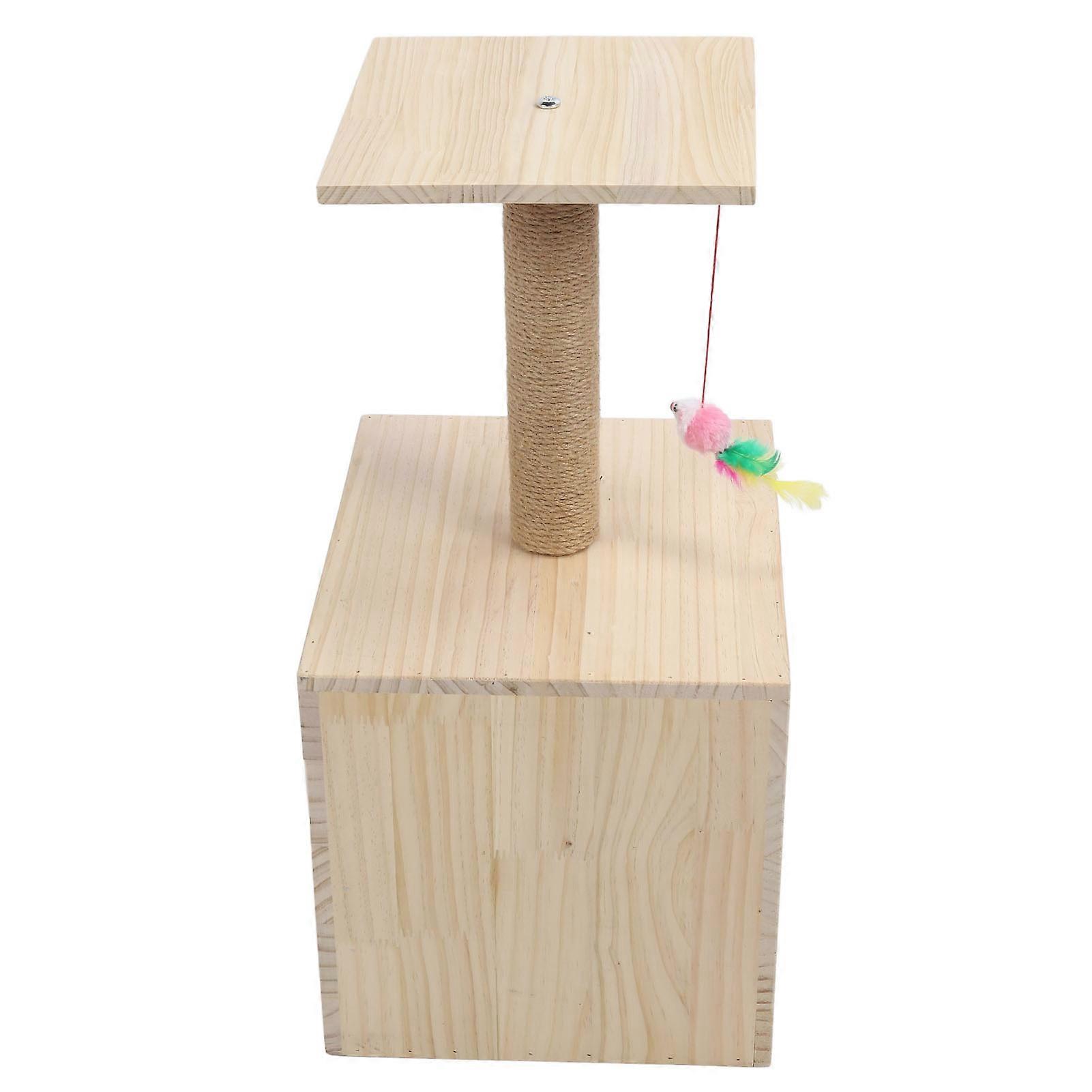 Cat Scratching Post Tree Multipurpose Grinding Claws Large Space Sturdy Safe Cat Tree Tower for Indoor Cats