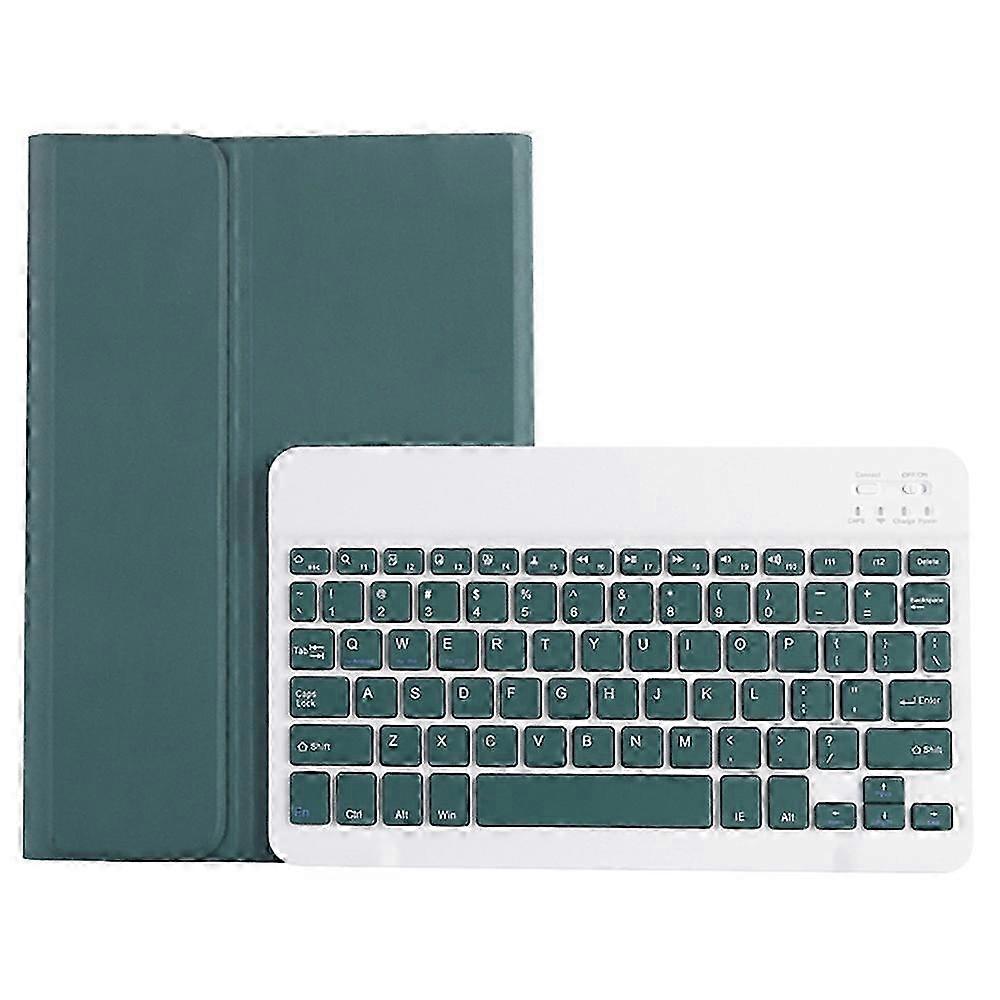 Leather+TPU Tablet Cover with Bluetooth Keyboard for Compatible Tablets - Pink