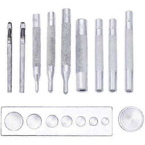 Leather Fixing Base Hollow Metal Rivet Grommet Repair Kit