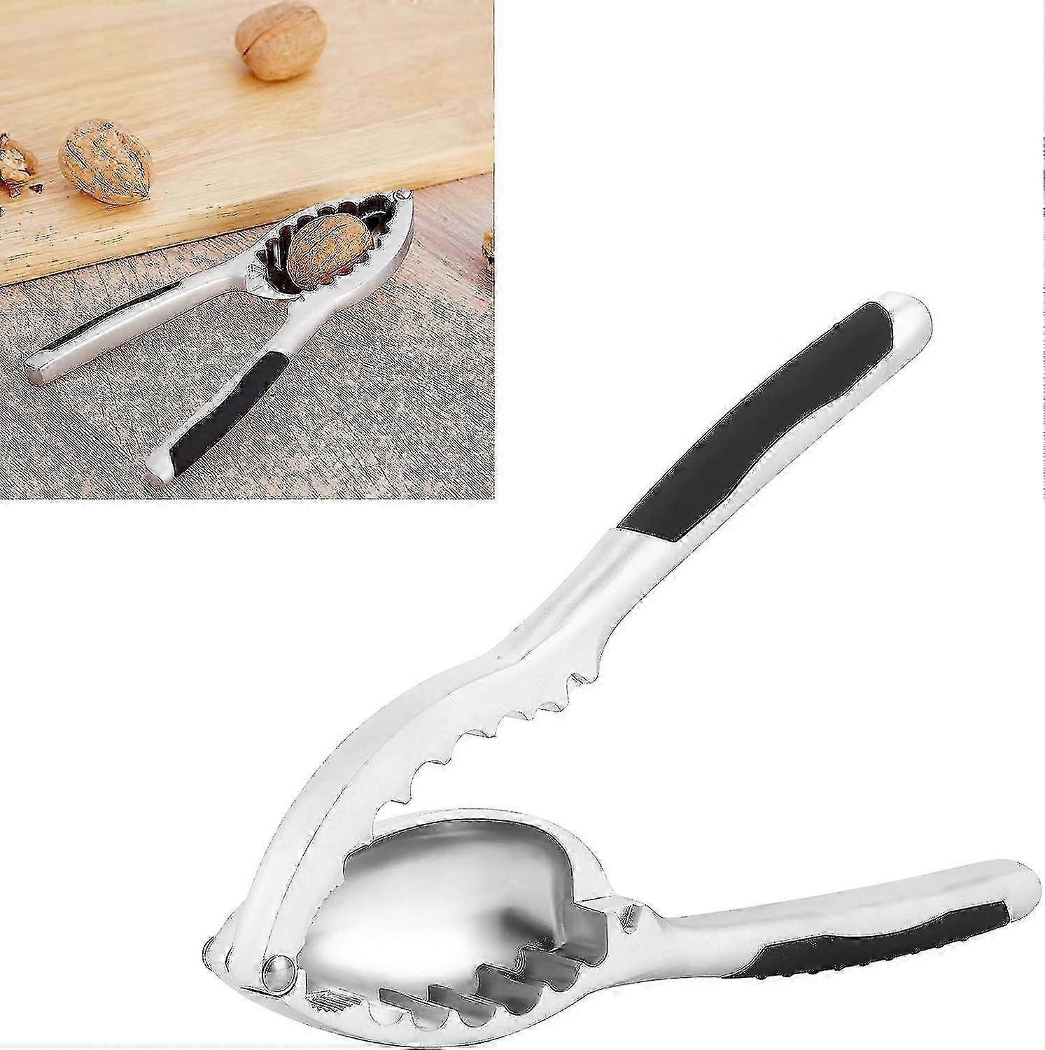 Zinc Alloy Manual Nut Cracker Tool with Splash Proof Design, Suitable for Nut Shells