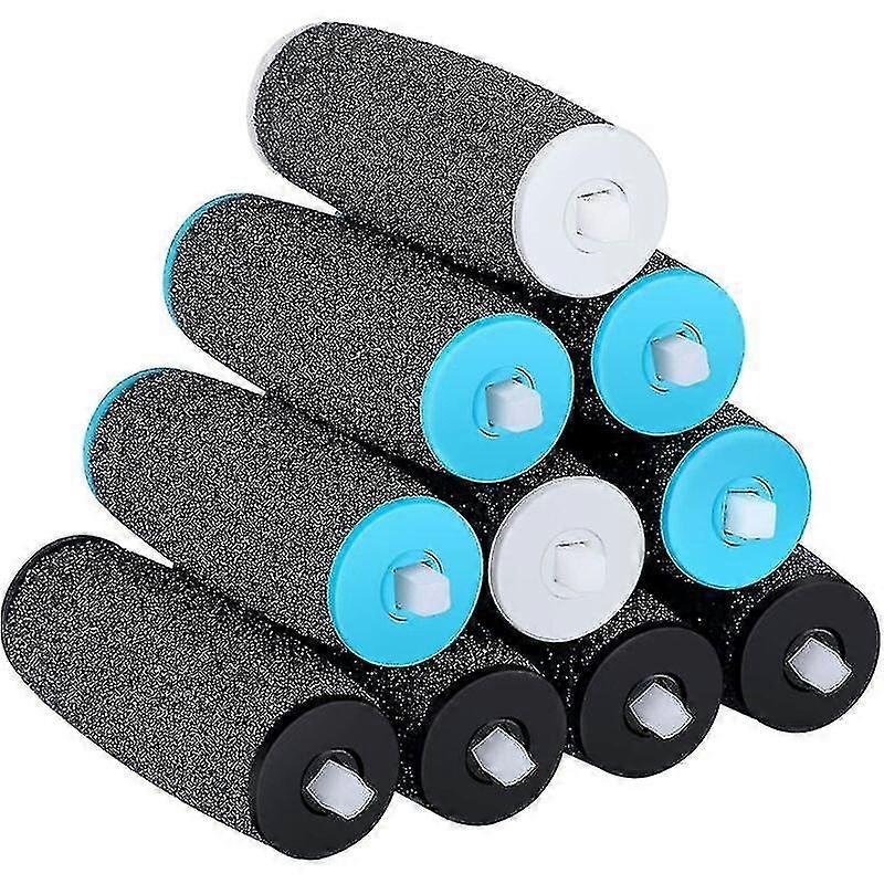 [10 Pieces] Replacement Rollers Compatible With Scholl Velvet Smooth, 3 Types Of Roughness, Pumice Stone