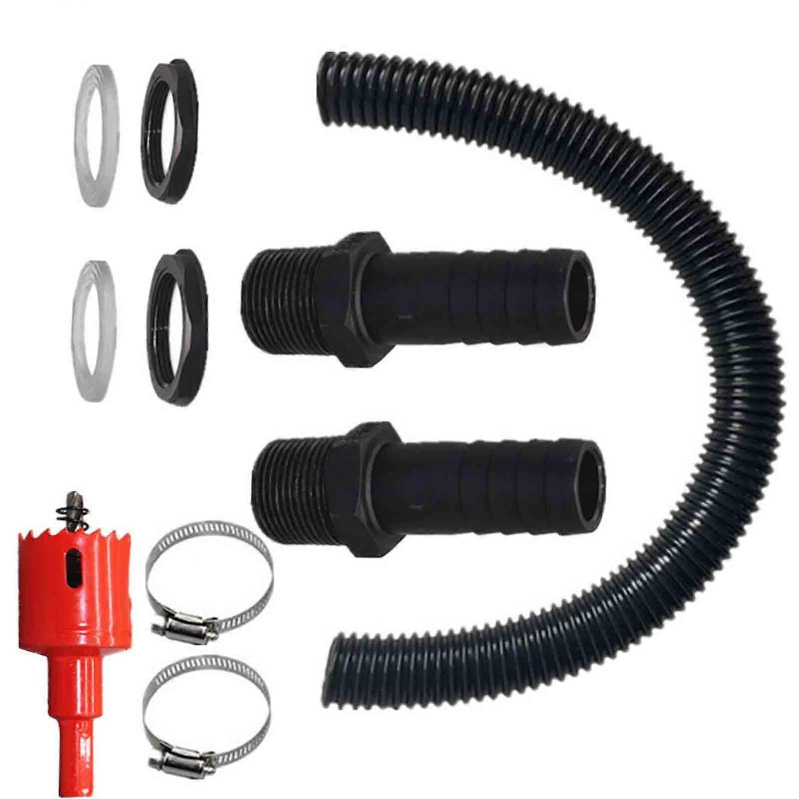 Water Butt Connector Water Tanks Connection Systems with 100 cm Hose  Fittings Connection Set for Efficient Water Collection