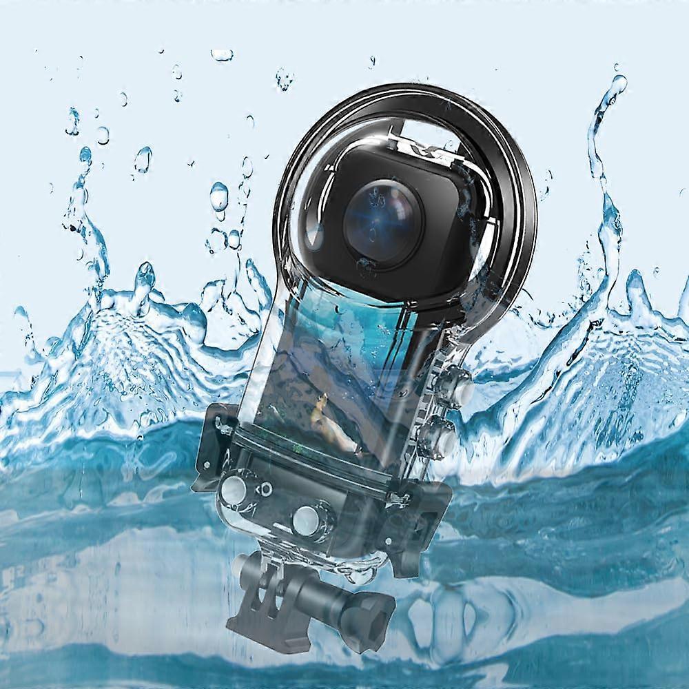 Anti-Scratch Waterproof Diving Shell Panoramic Sports Camera Case Compatible With One X3 Black A593