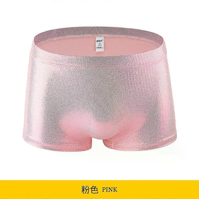Men's Boxy Underwear Gold Hot Shiny Soft Comfortable Elastic Boxer Shorts High Stretch Boxershorts Bronzing Shiny Club Underpant