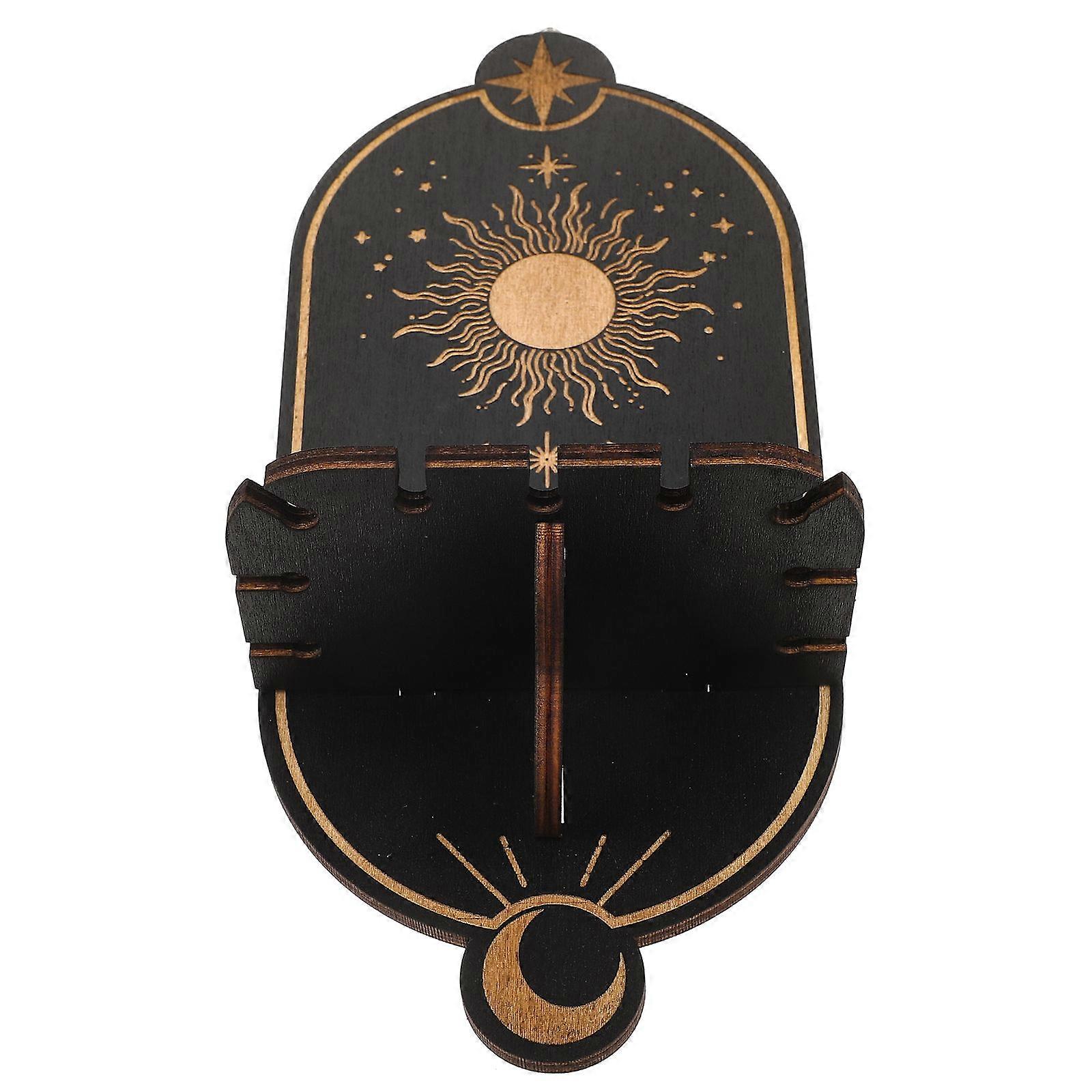 It sounds like you're describing a **wall mounted black crystal display shelf** — a decorative and functional piece that can be used in a variety of