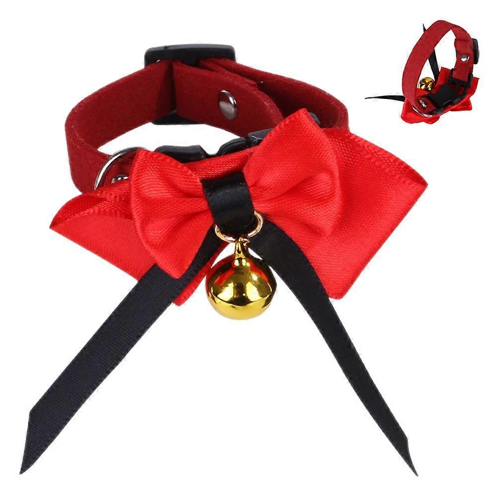 Handmade Lightweight Bow Tie Collar for Chickens, Ducks, Geese – Festive Neck Decoration with Bell, Skin Friendly Design for Pets