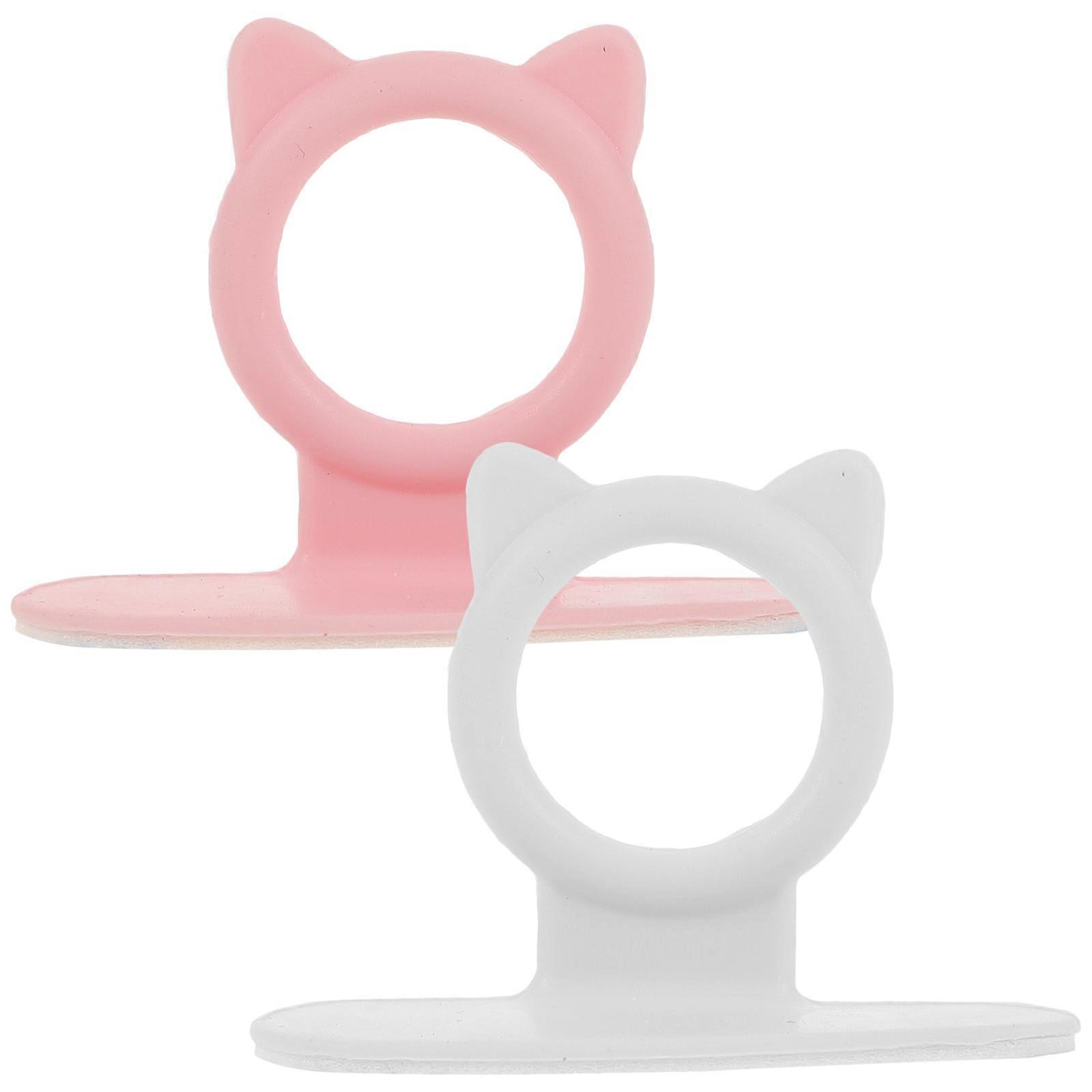 Toilet Seat Lifter Handle Practical Toilet Lid Lifters For Daily Use Bathroom Sanitation Pink 5.00X4.50X3.00cm Easy Installation 2Pcs