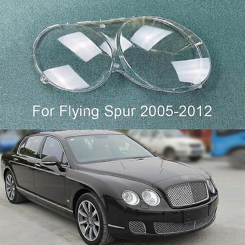 For Bentley Flying Spur 2005-2012 Headlight Cover Headlamp Shell Transparent Lampshade Case Lens Plexiglass