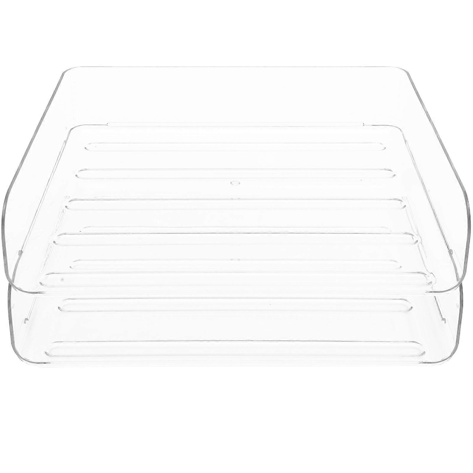 Desktop Paper Drawer Study File Accessories Transparent Color Pet Material Organizing Files 2Pcs