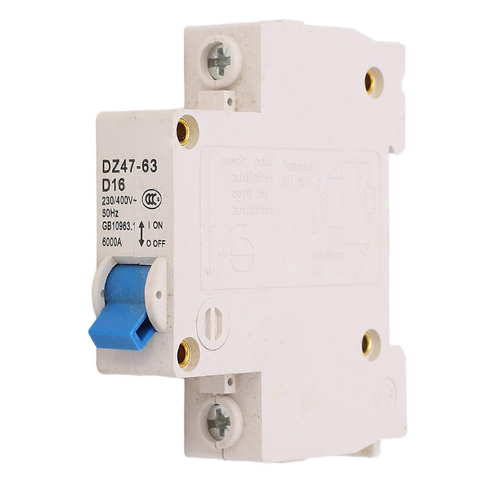 Miniature Circuit 63A 4500A Breaking Capacity Current Protection Device Circuit Breaker Switch 400V