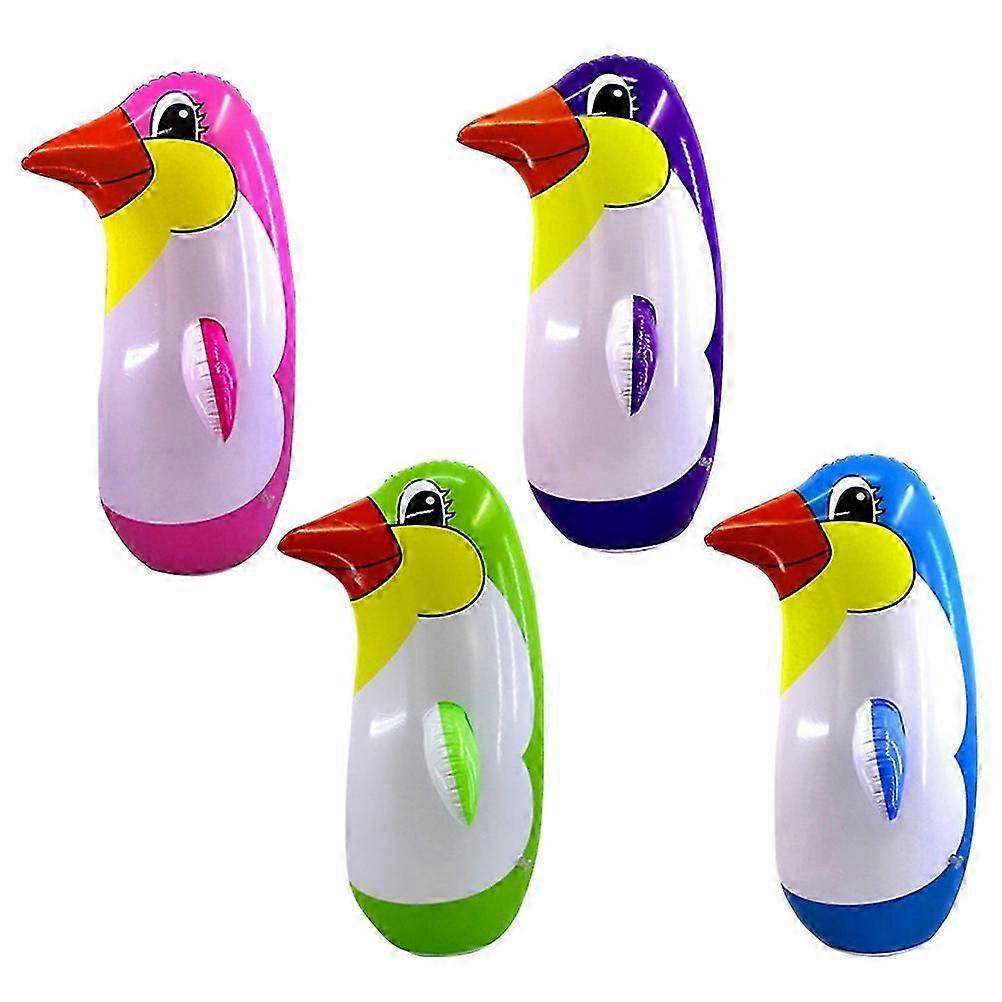 6pcs 22CM Size Per Set Random Color Inflatable Punching Penguin Toy Tumbler Toy Party Accessory for Kids-Yvan