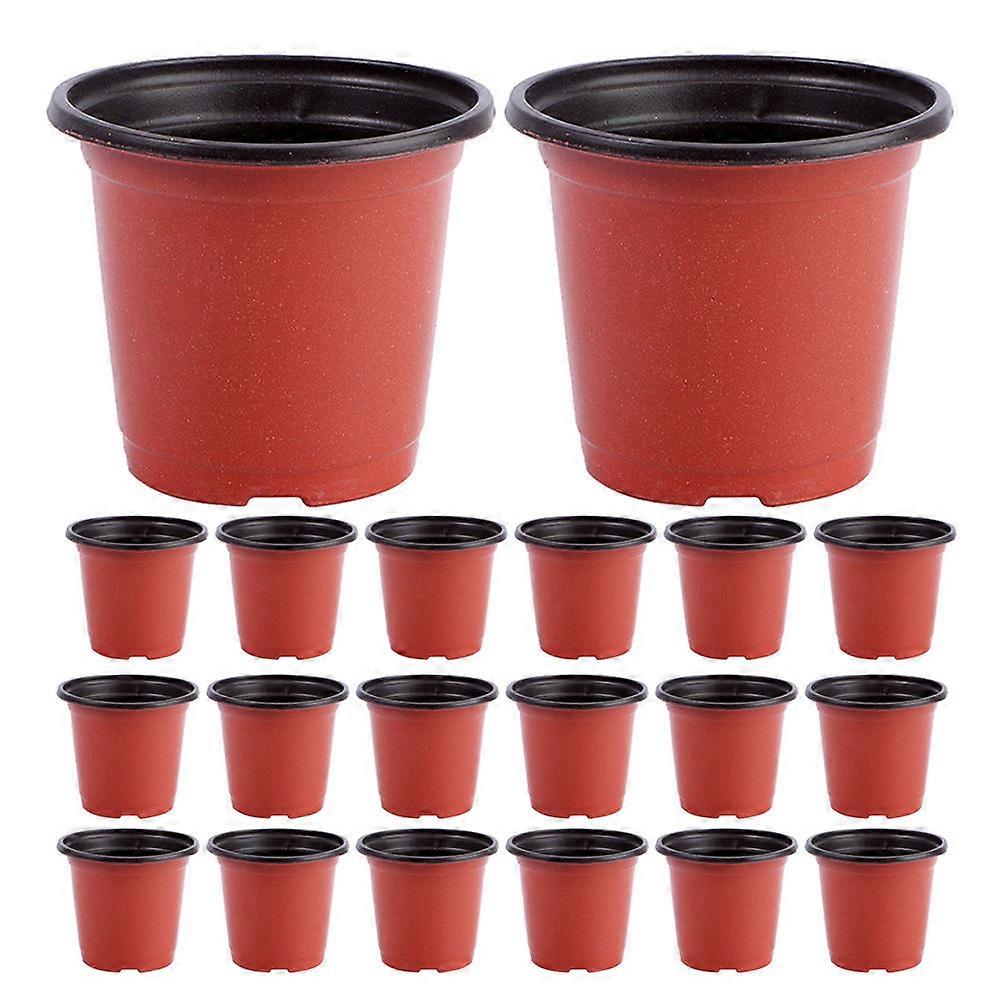Plastic Nursery Pots for Planting 120Pcs Red Pots Made of Durable PP