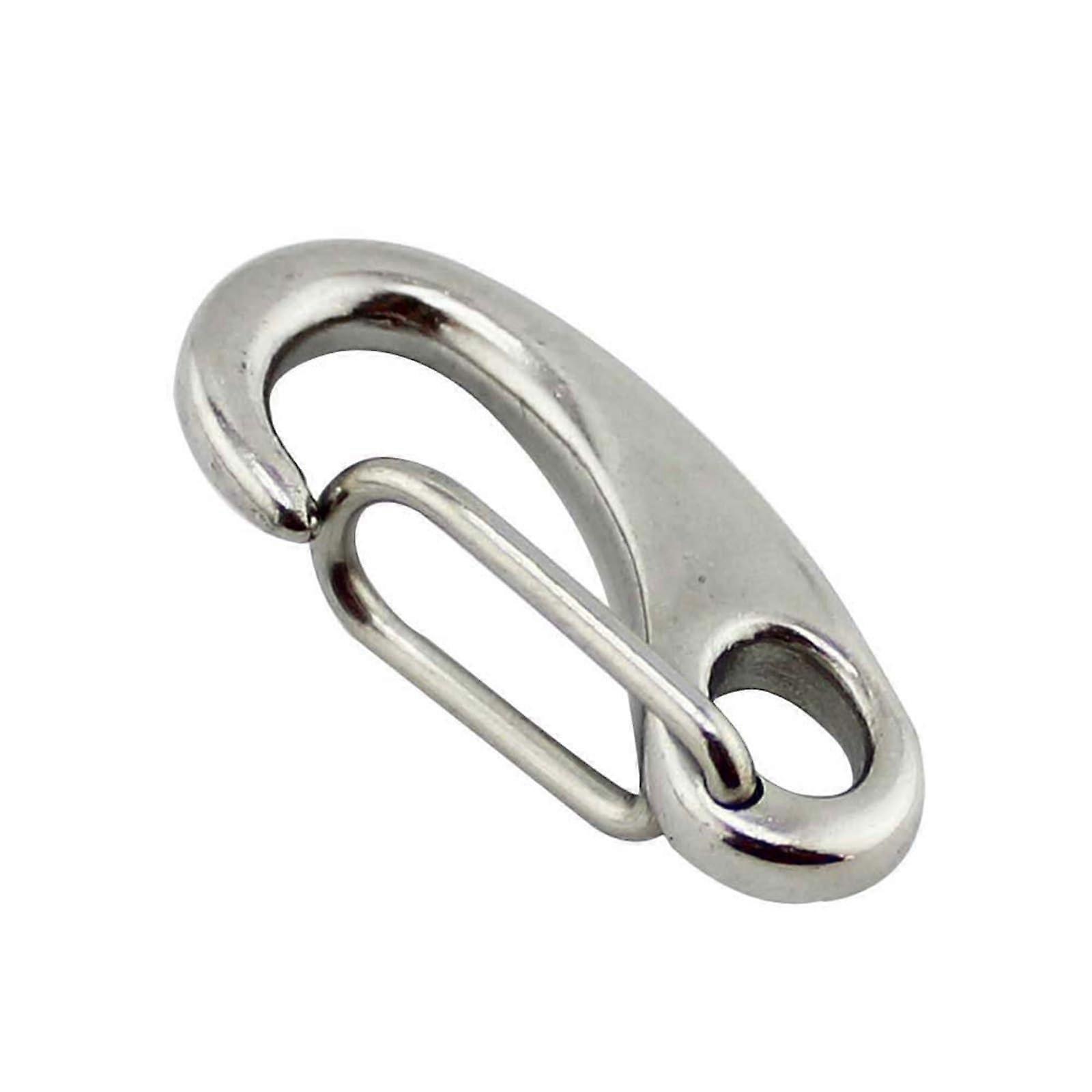 Stainless Steel 316 Snap Hook, Durable Oval Hook, Eyebrow Hook, Egg Snaphook, Keychain, MultiPurpose Design 70mm