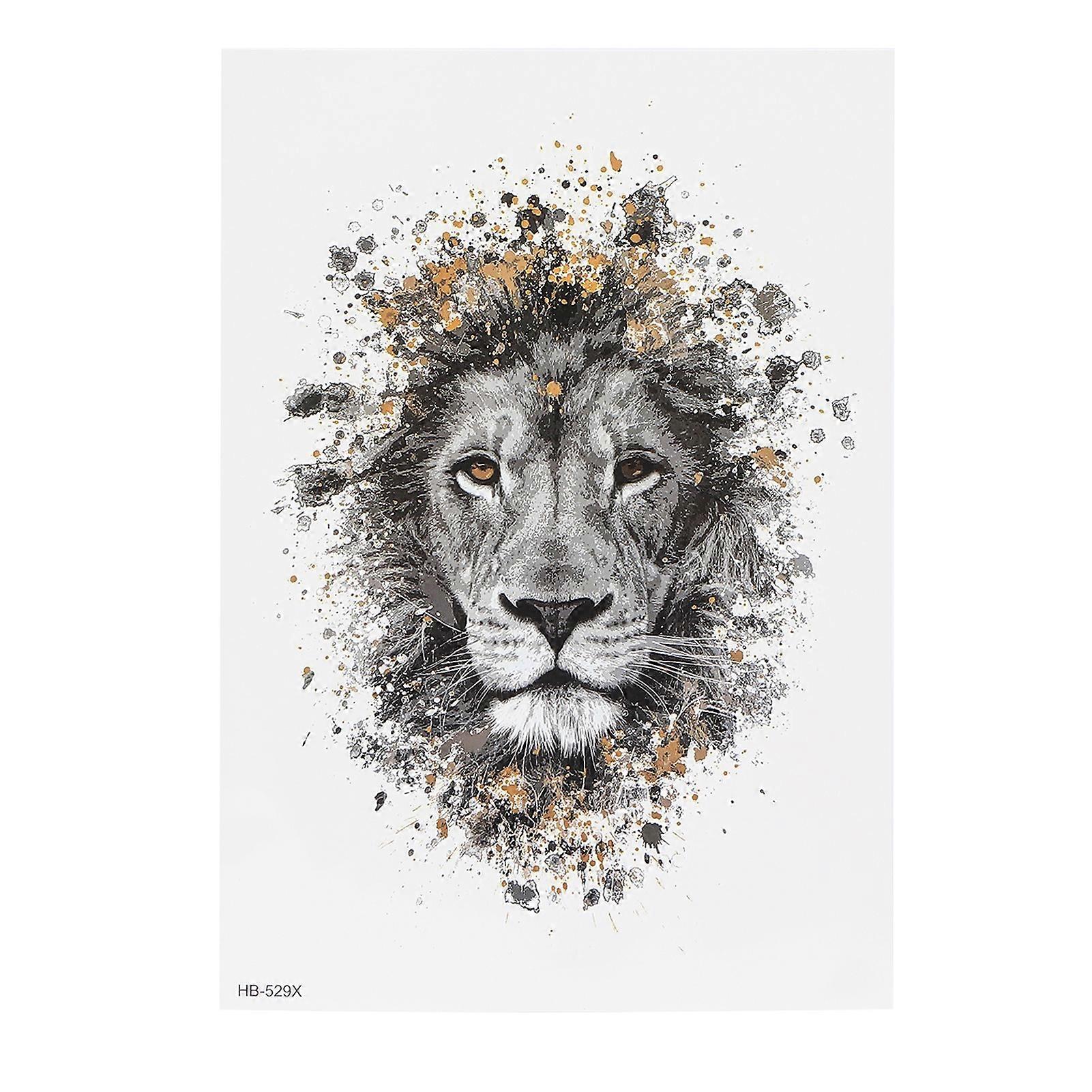 Animal Pattern Temporary Tattoo Sticker Men Waterproof Tattoo Sticker Accessory