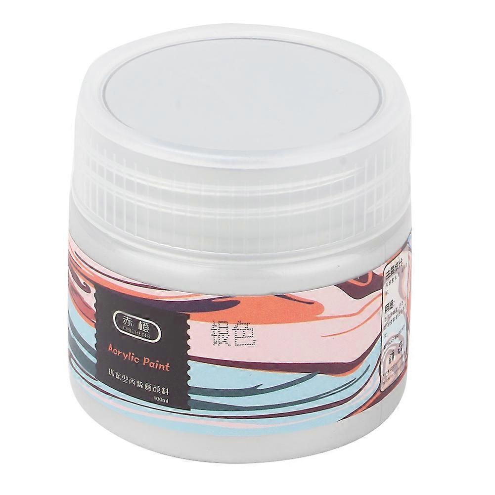 100ml ציור אמן אקריליק ציור פיגמנט אמנות מלאכה ציור ציור צבע (כסף)