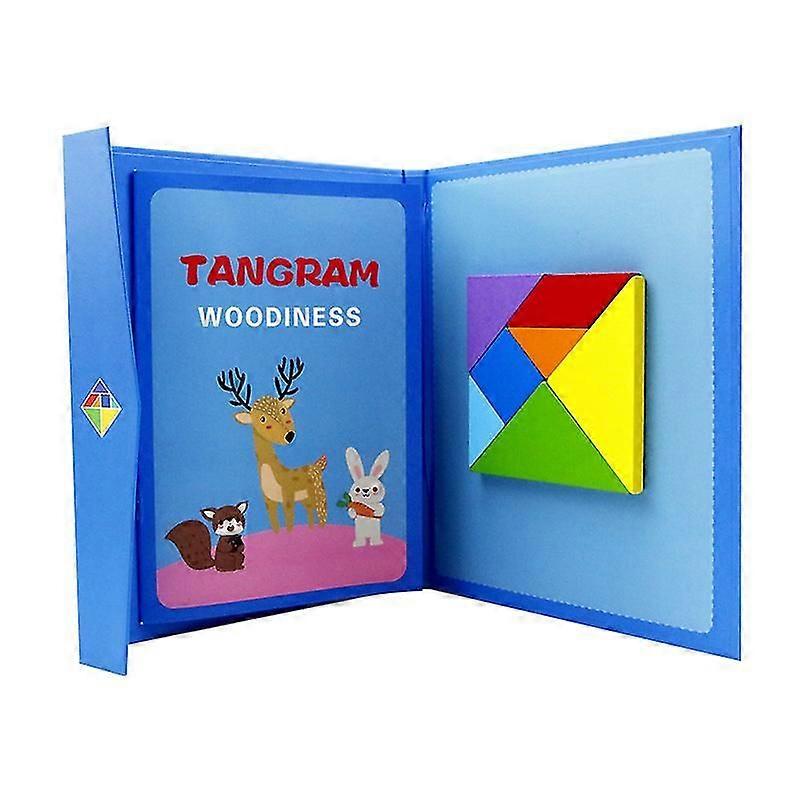 Early Learning Wooden Tangram Puzzle for Kids 3-6 Years - Boosts Cognitive Skills