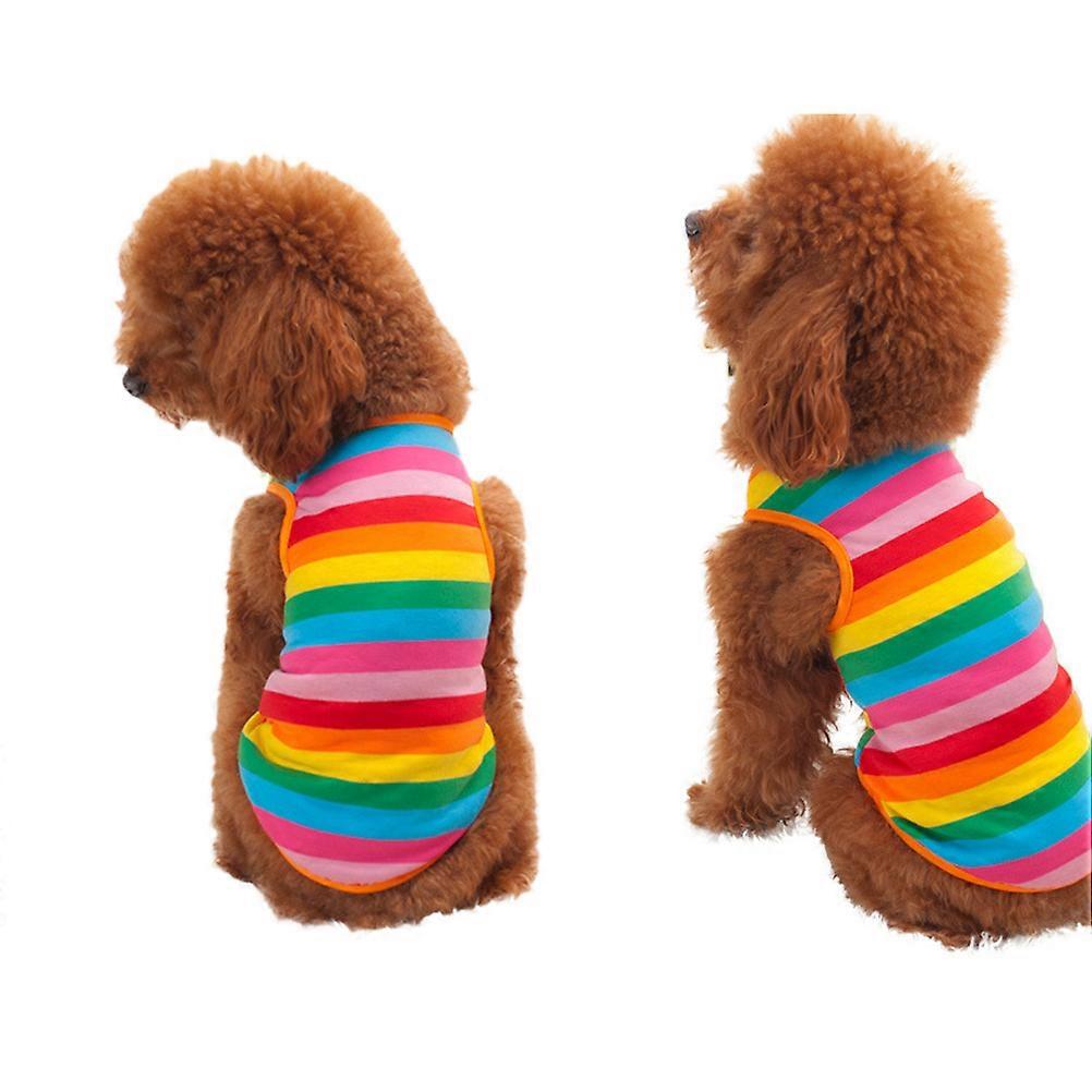 Pet Apparel Dog Vest Summer Clothes Photo Taking Pet Owners Cotton Material M Size 1Pcs