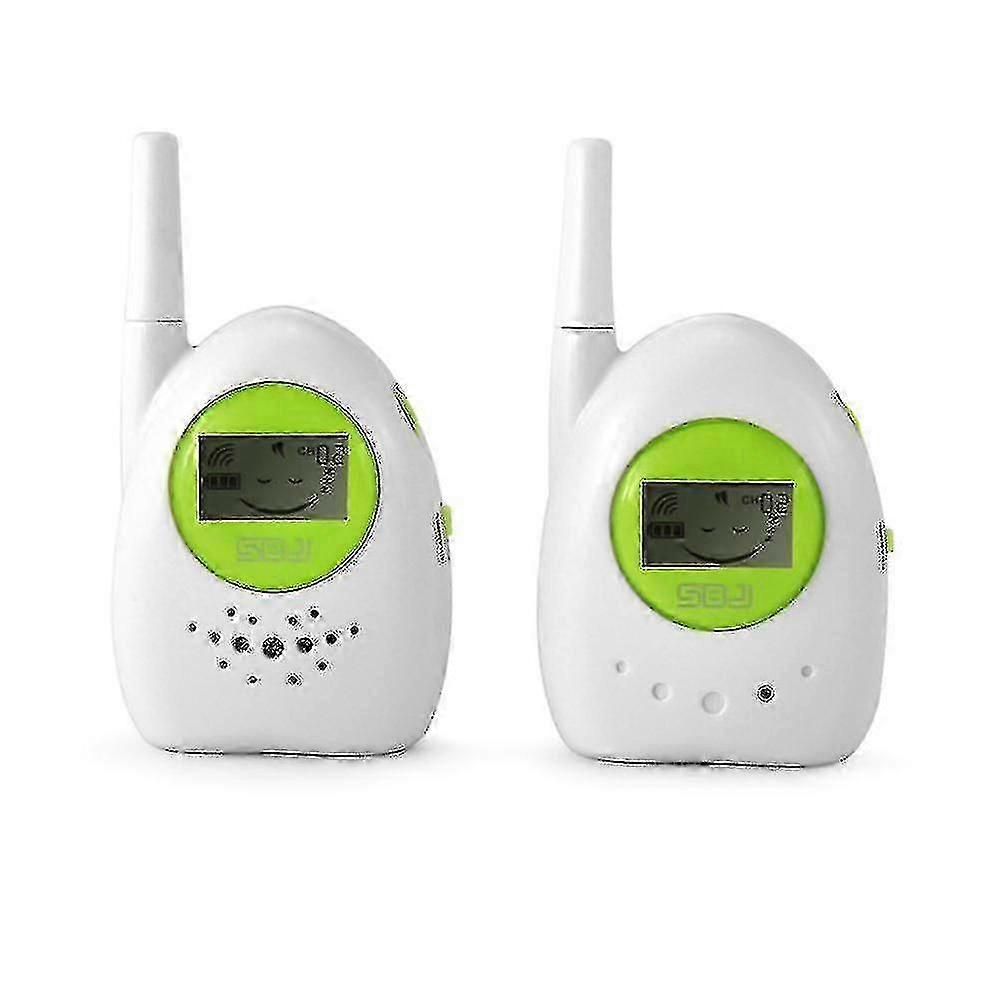 Wireless Audio Baby Monitor One-way Communication Max. 100m Transmission Range Crying Activated with Indicator Lights Battery Operated