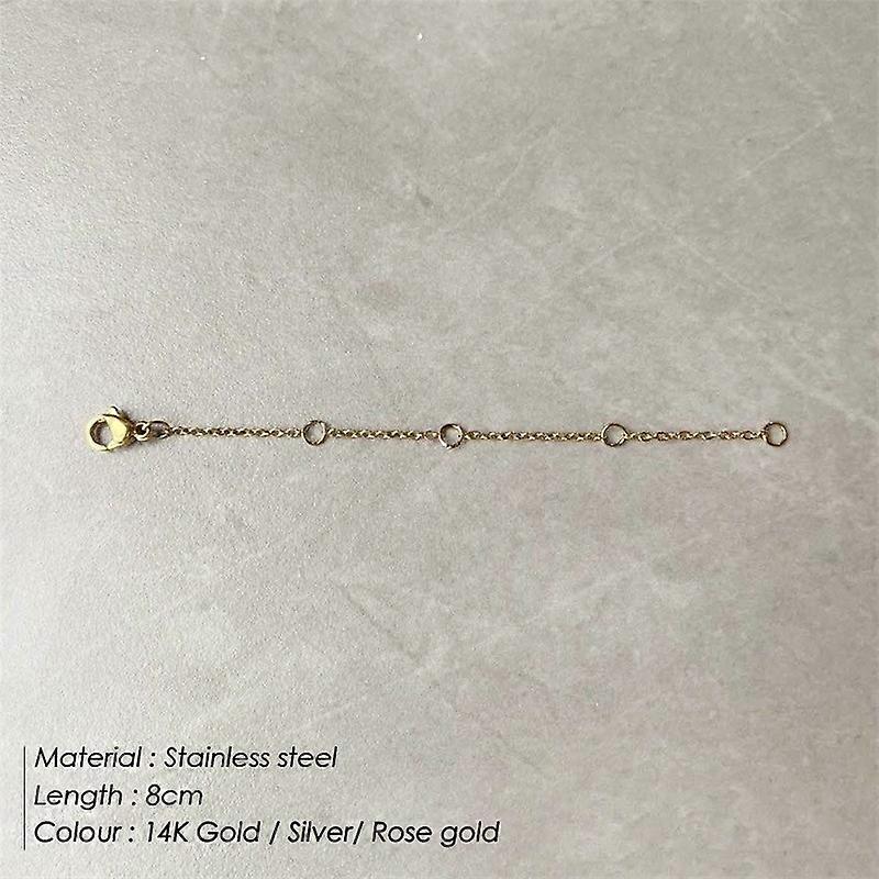 DIY Jewelry Extender Chain Stainless Steel Gold Plated