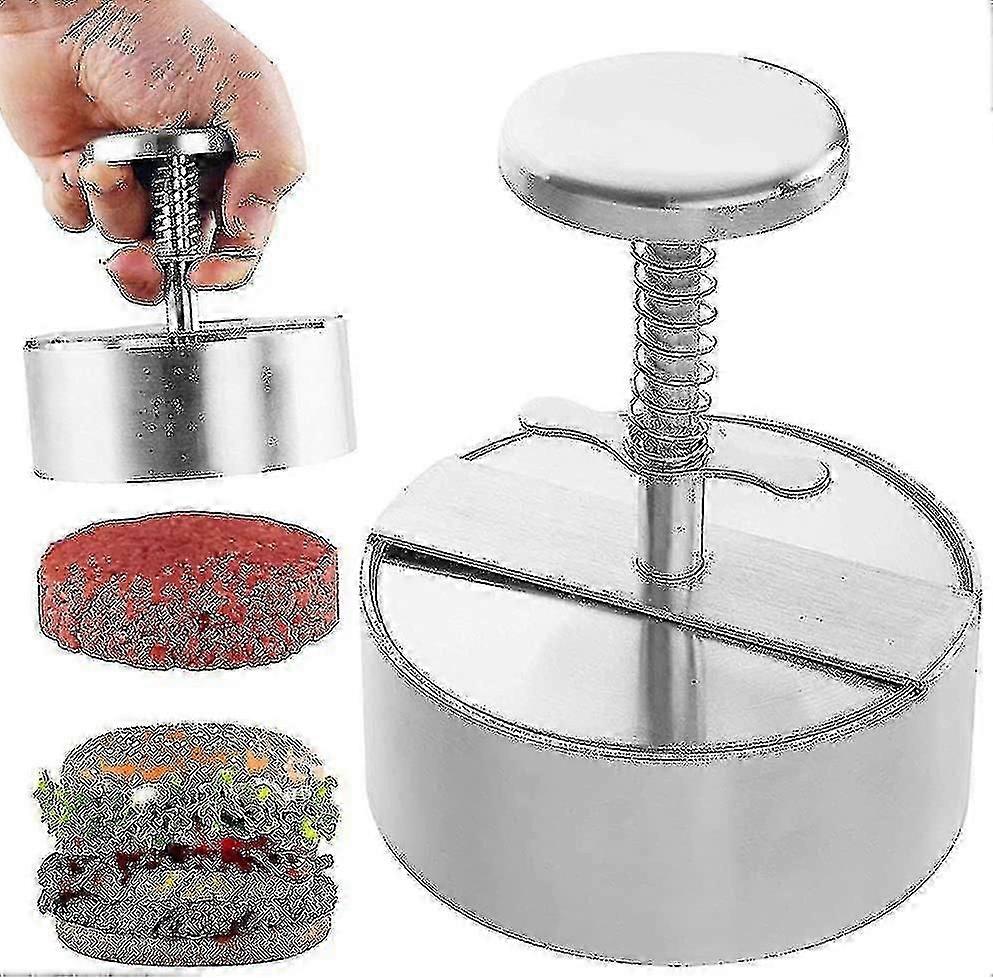 Burger Press Stainless Steel Burger Maker Hamburger Mold Compatible Bbq Kitchen