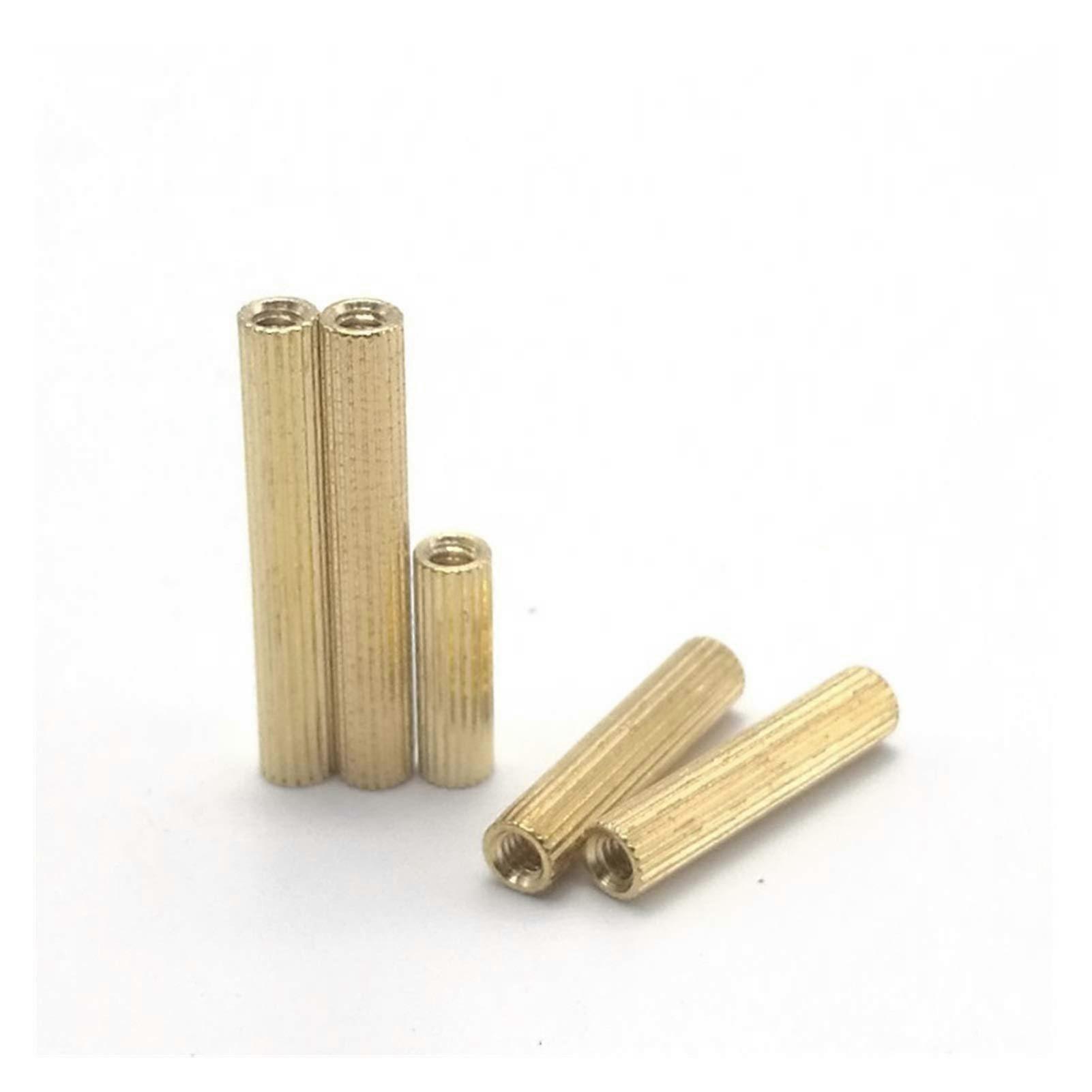 PCB Spacer M2x13mm Brass Knurl Standoff Bolt Nut (100pcs)