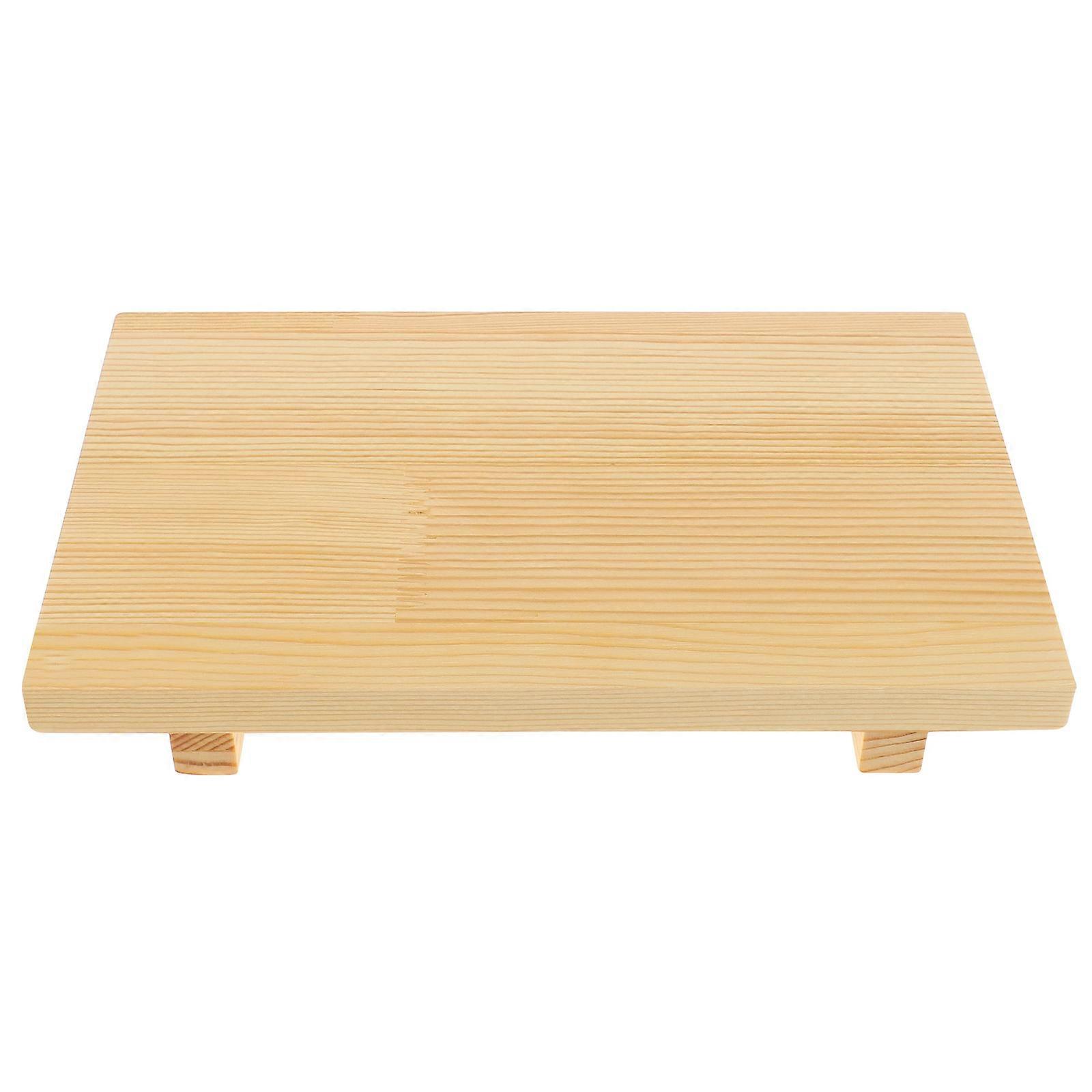 Sashimi Sushi Board with Cutting Tray in Japanese Style Polished Sushi Tray