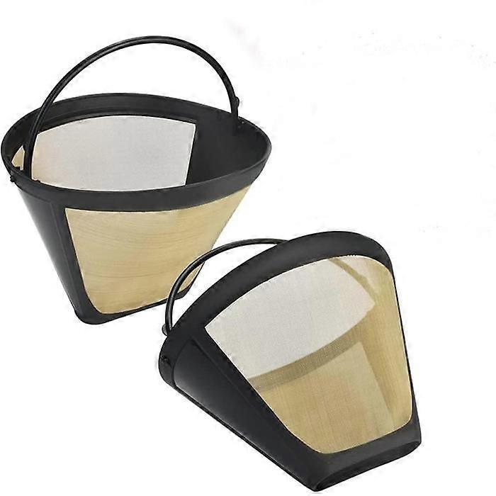 Gold Permanent Coffee Filter, 2 Pieces, 6-8 Cups