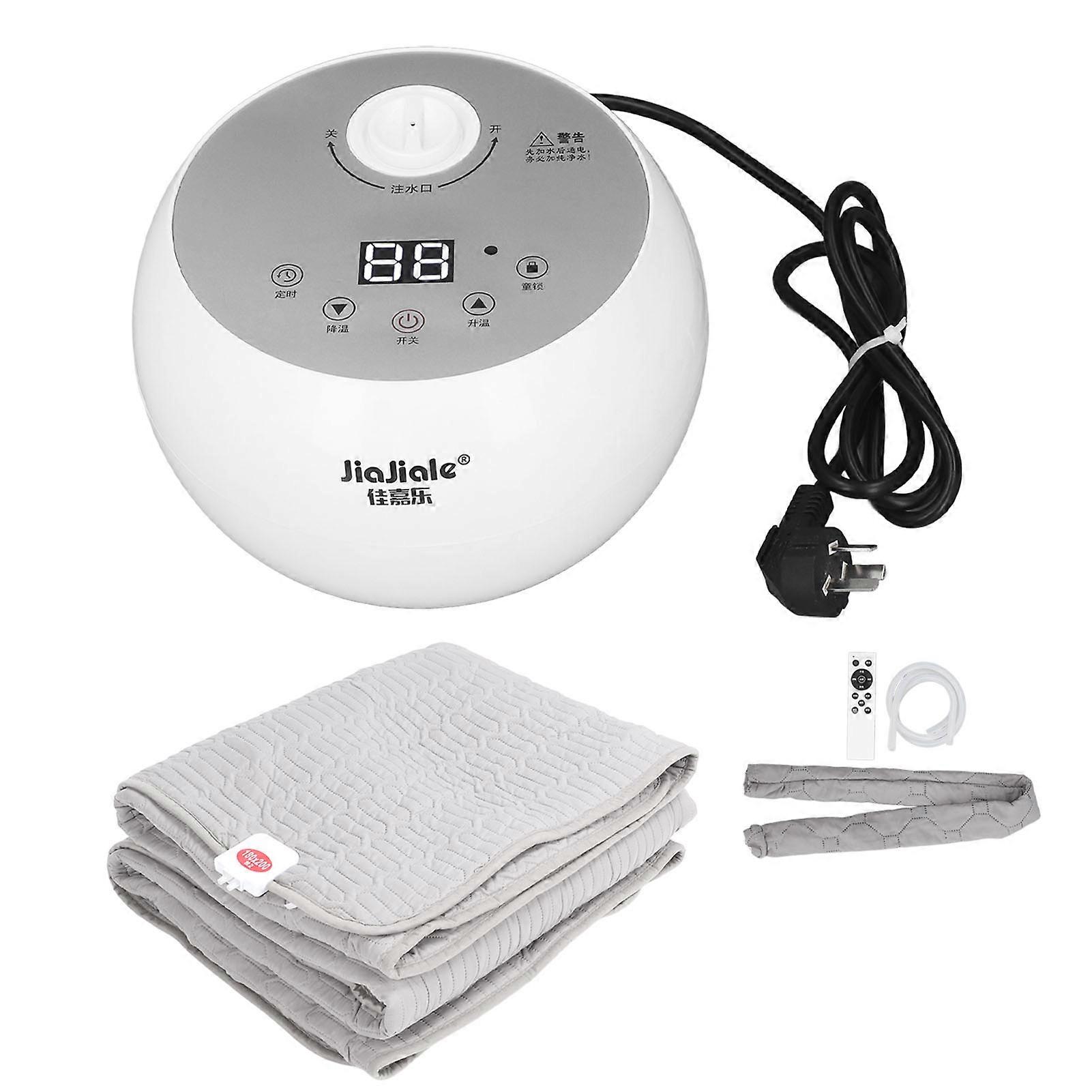 300W Smart Blanket Heater Water Circulation Heating Mattress Pad Warmer with Remote Control 0‑65℃ AU Plug 220V