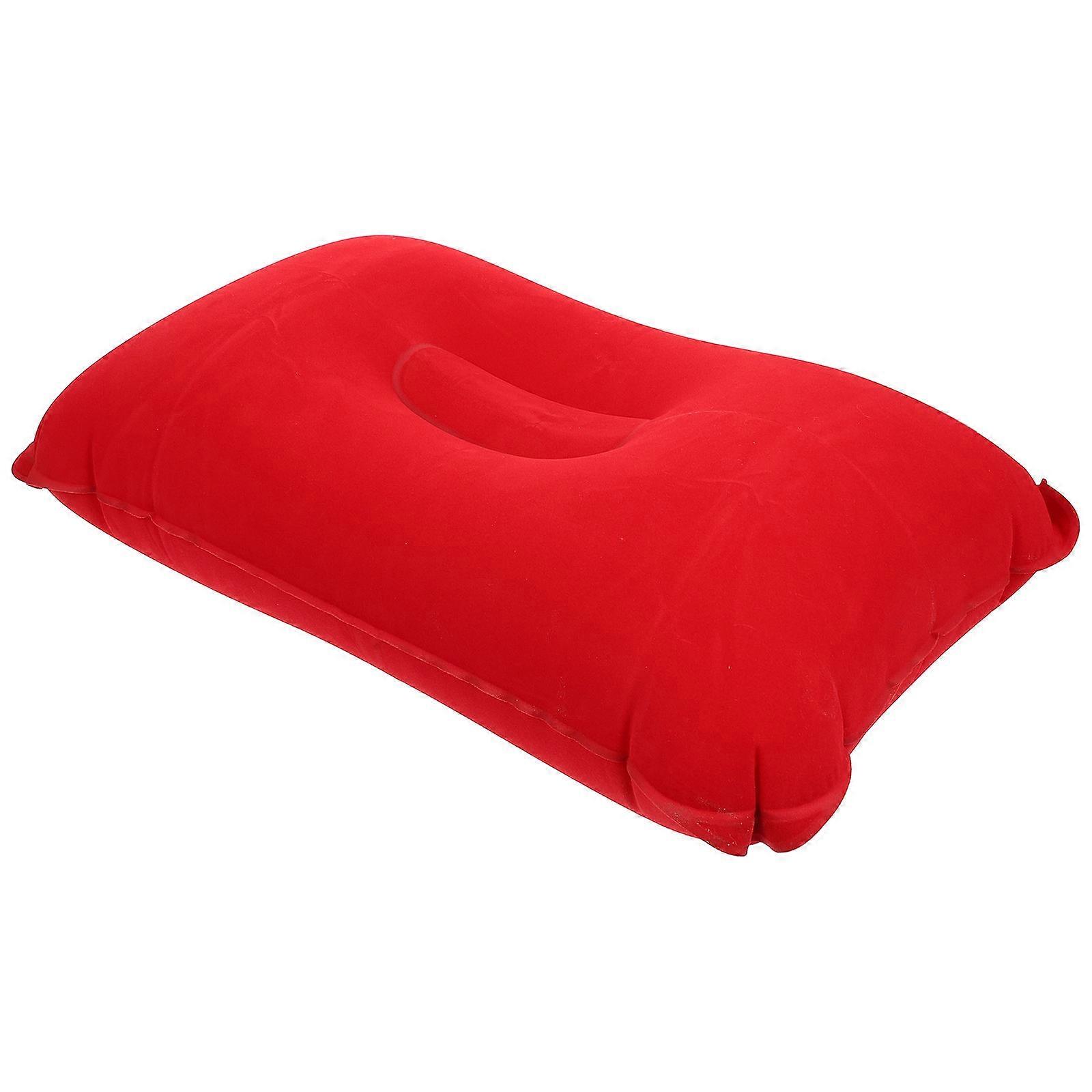 Travel Pillows Inflatable Camping Pillow Compact Size for Car Travel Rectangular Shape 1Pack