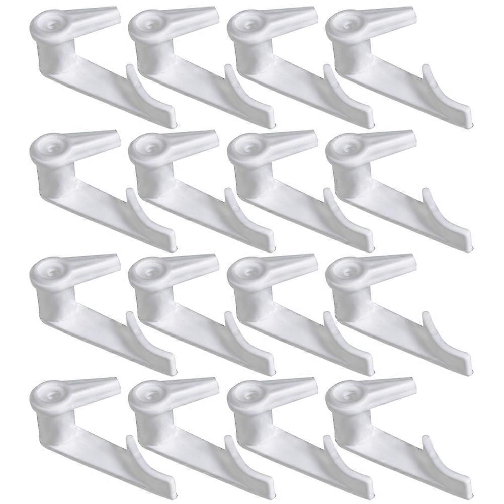 White Plastic Ceiling Lights Clips for Lamp Use Easy to Install with 100 Pieces