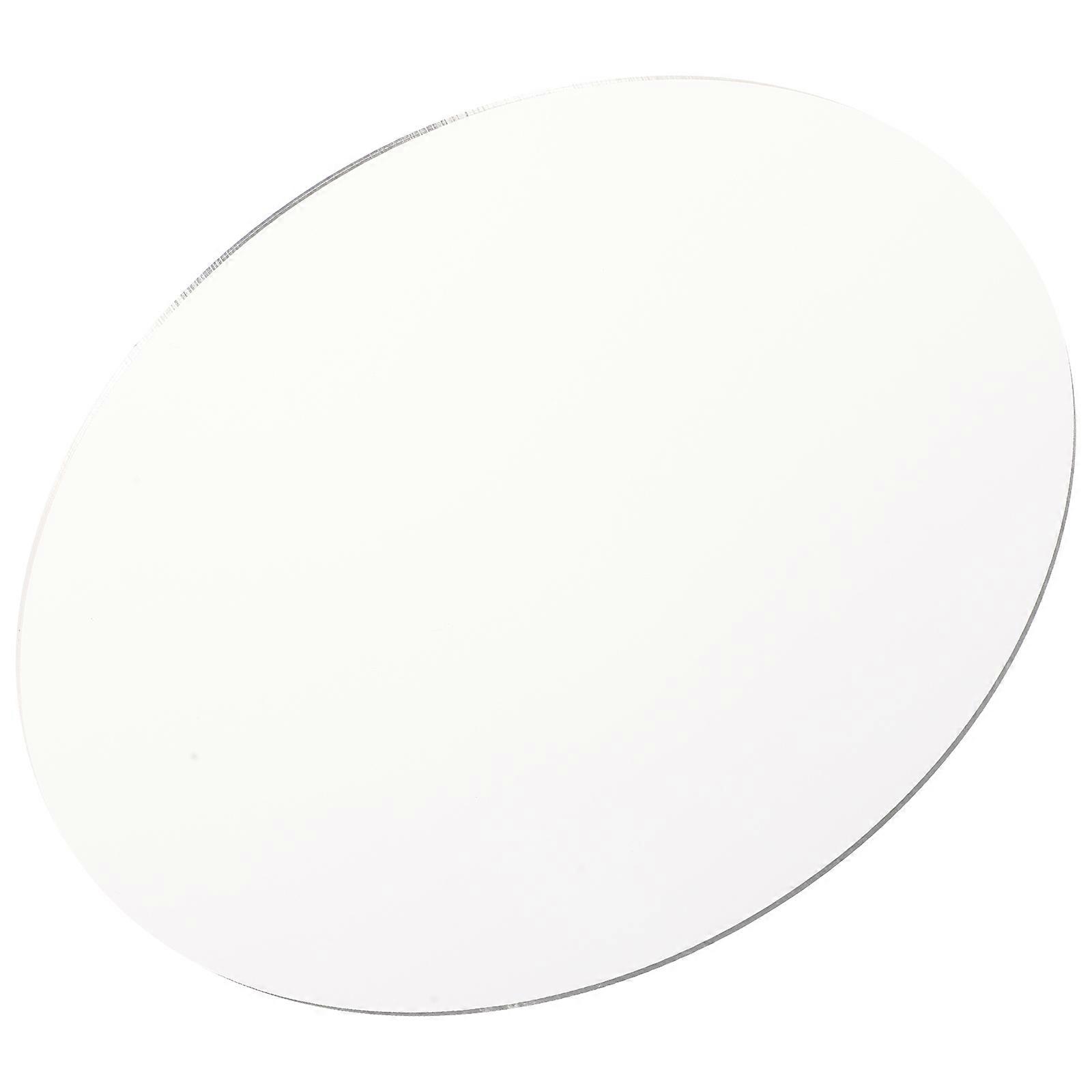 DIY Acrylic Mirror Sheet for Decor White Durable Material Round Shape 12.5 Inches