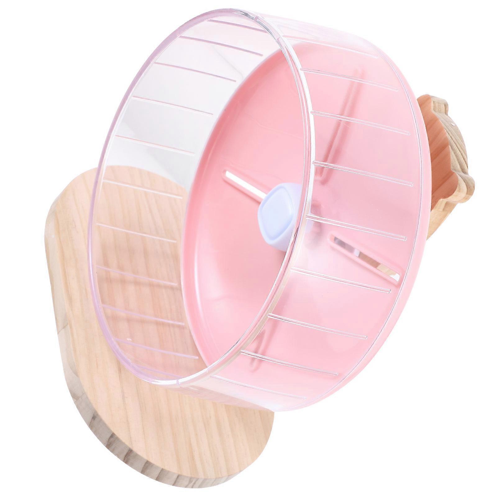 Hamster Exercise Wheel Silent Running Stable Base Compact Indoor Play Pet Accessory for Chinchillas Hedgehogs