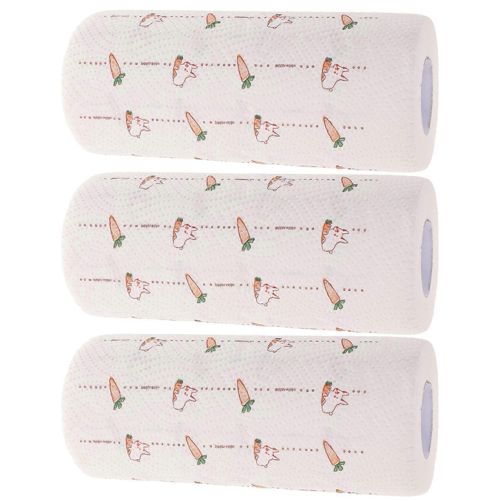 Paper Food Wrappers Grease-proof Dish Wipes Multi Purpose 3 Rolls
