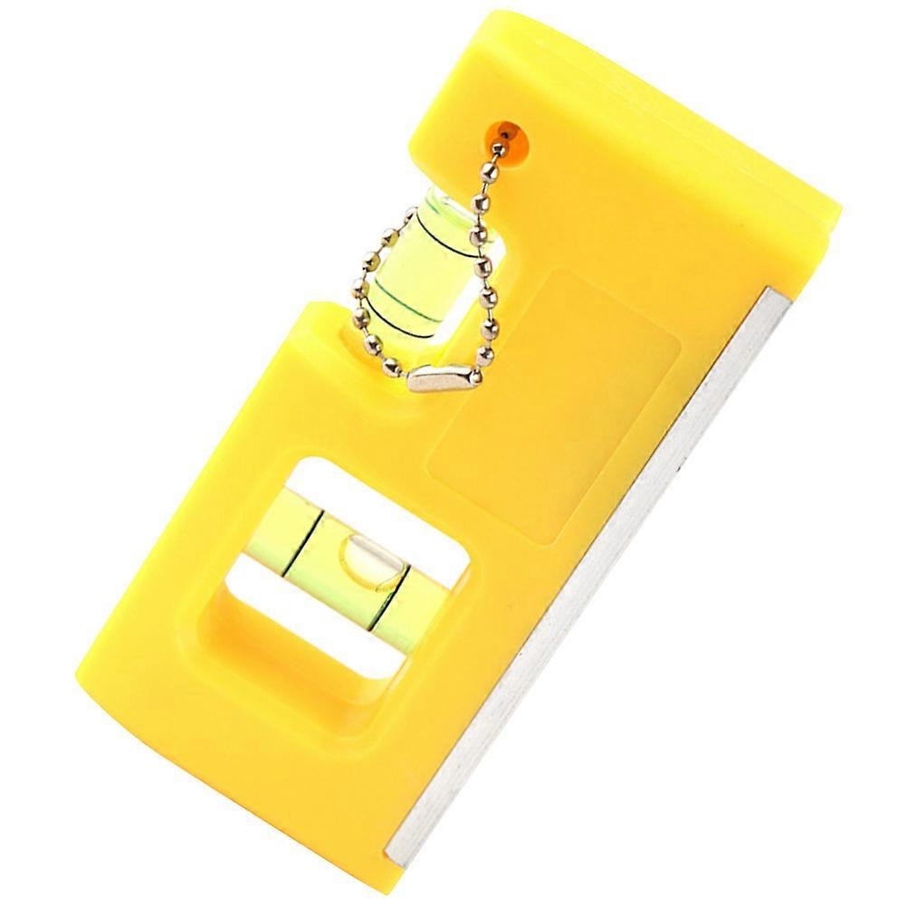 High-Precision Measurement Mini Level Gauge Levelling Tool Pocket Storage Plastic Multi-Functional Measurement 3.9×1.8×0.8in 1Set