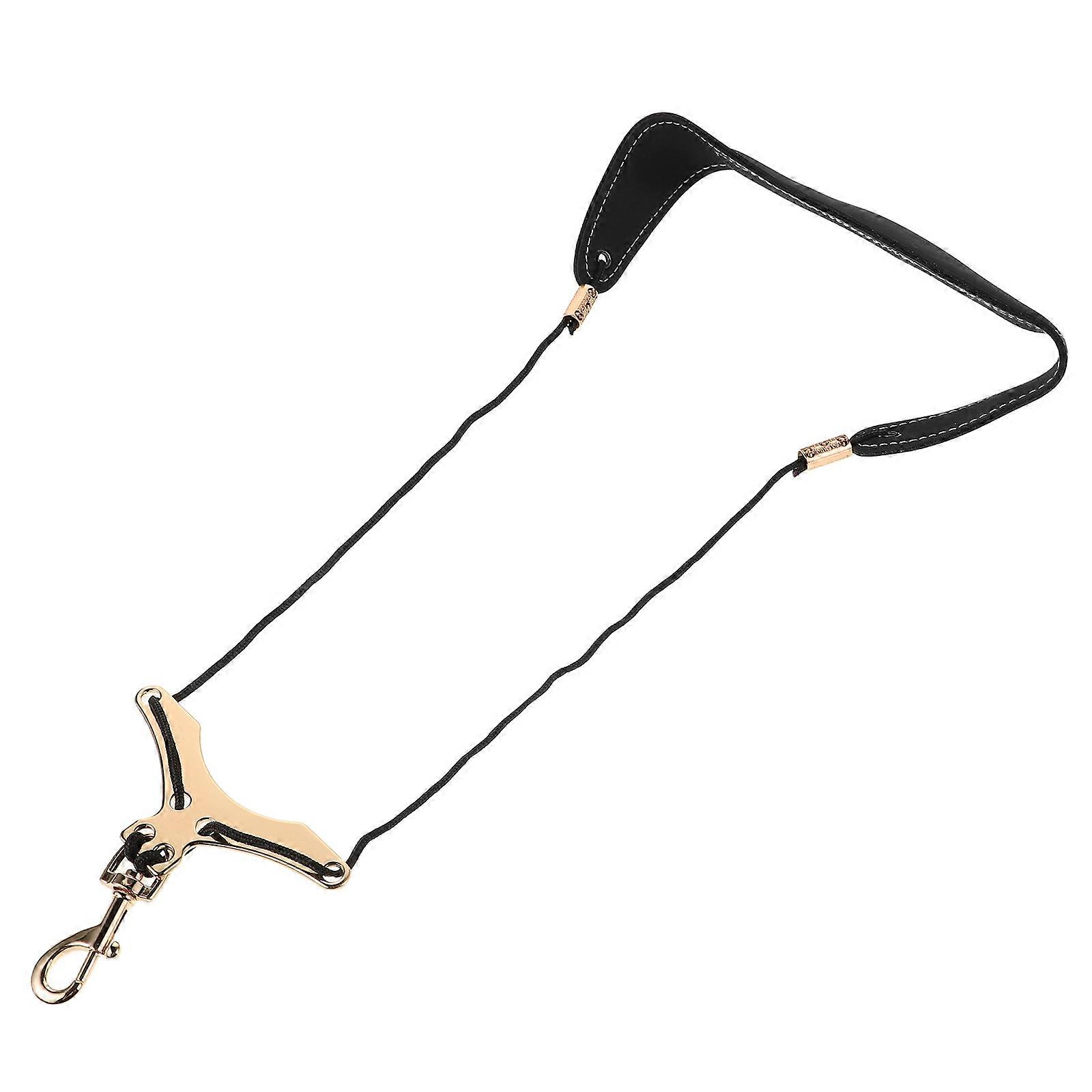 Alto Saxophone Neck Strap Tenor Sax Neck Strap Elegant Design Strain Reduction Leather 1Pcs