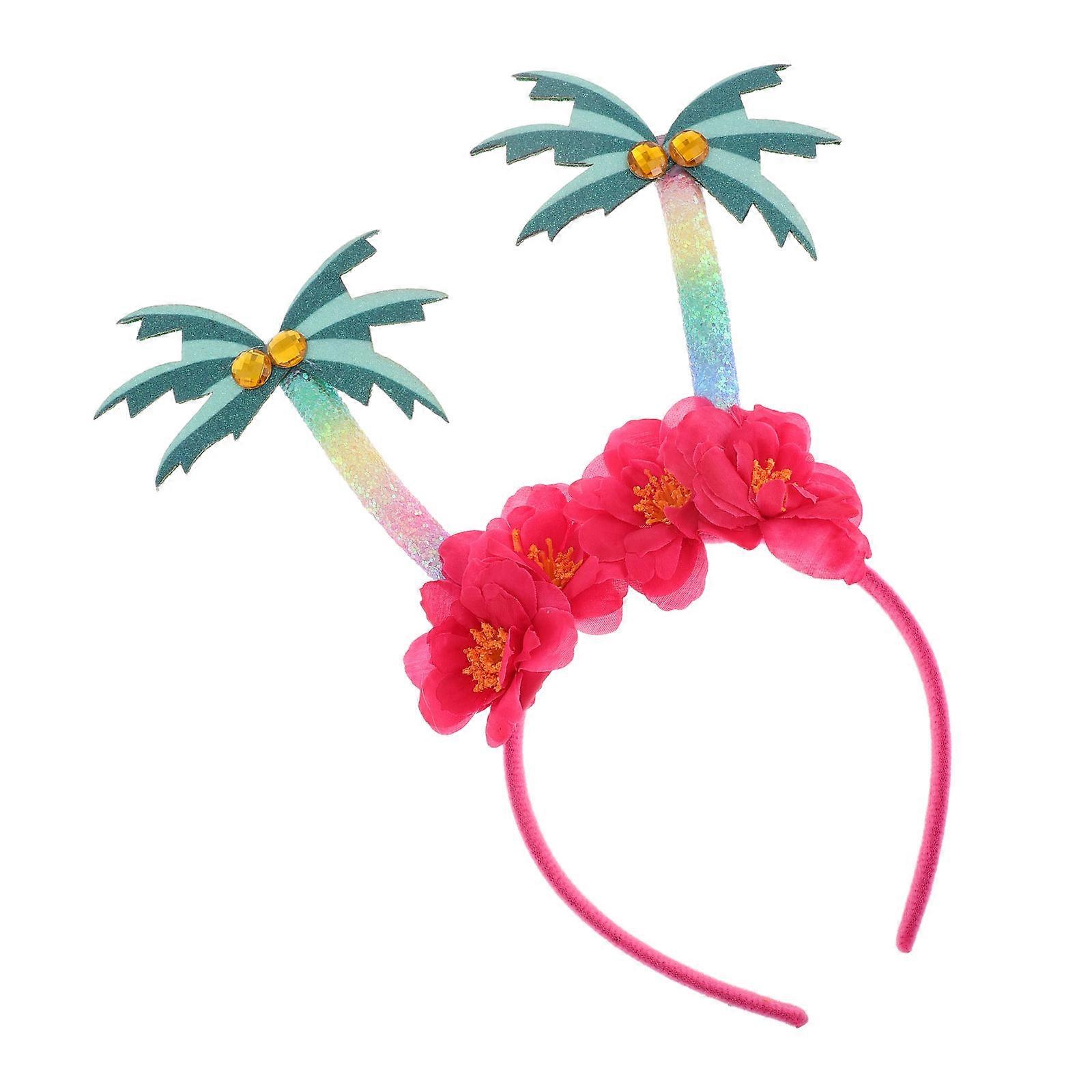 Tropical Style Headwear Hawaiian Party Favor Polyester Material Versatile Use Events 1Set