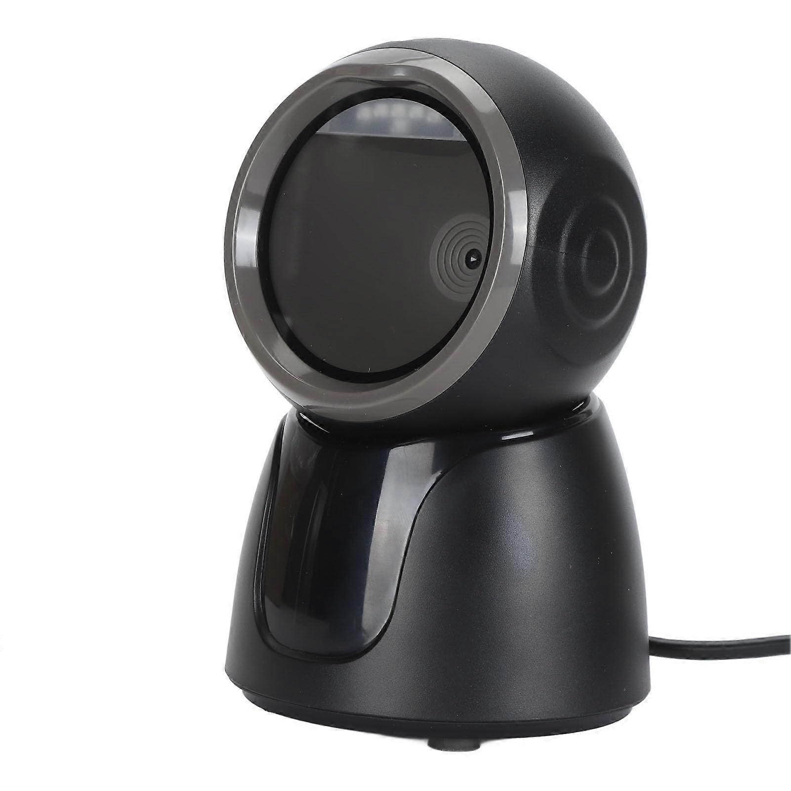 USB QR Barcode Scanner, Wired 1D 2D Barcode Scanner with Buzzer and LED Light Barcode Reader for Supermarket, Supports Reading Mobile Phone Screens