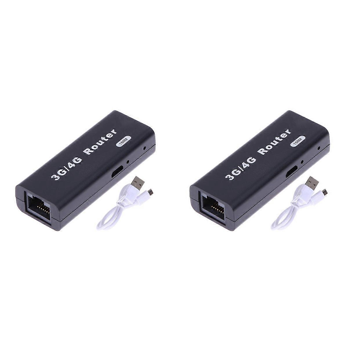 2X Mini Portable 3G/4G WiFi Wlan Hotspot WiFi Hotspot 150Mbps RJ45 USB Wireless Router with USB Cabl