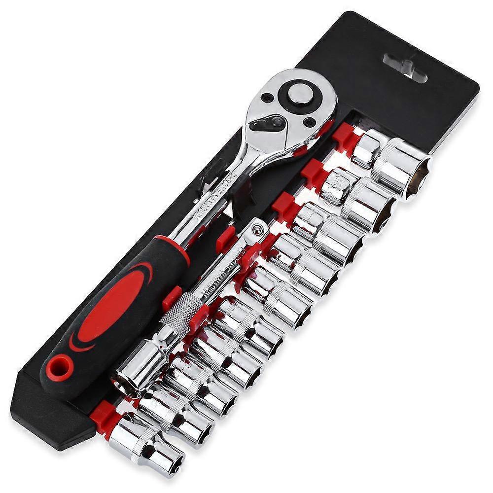 Ratchet Wrench Set with 12pcs 1/4 inch Sockets