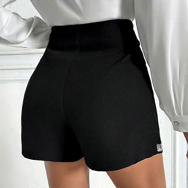 Women's Summer Beaded Splicing High Waist Casual Split Skirt