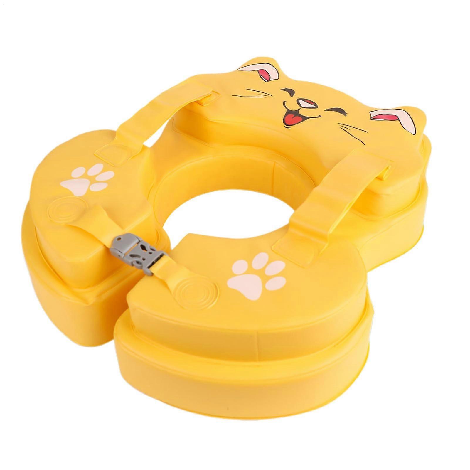 NonInflatable PVC Swimming Ring for Toddlers AntiTip Design with Comfortable Seat, Swimming Aid for Girls Aged 636 Months