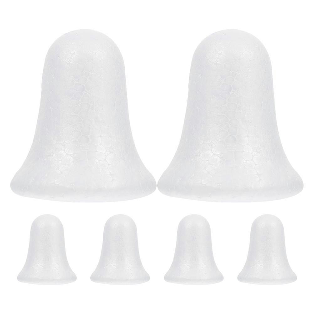 6pcs Foam Jingle Bells for Christmas DIY Crafts – Lightweight Craft Foam Bells Ornaments for Festive Tree Decorations and Holiday Projects