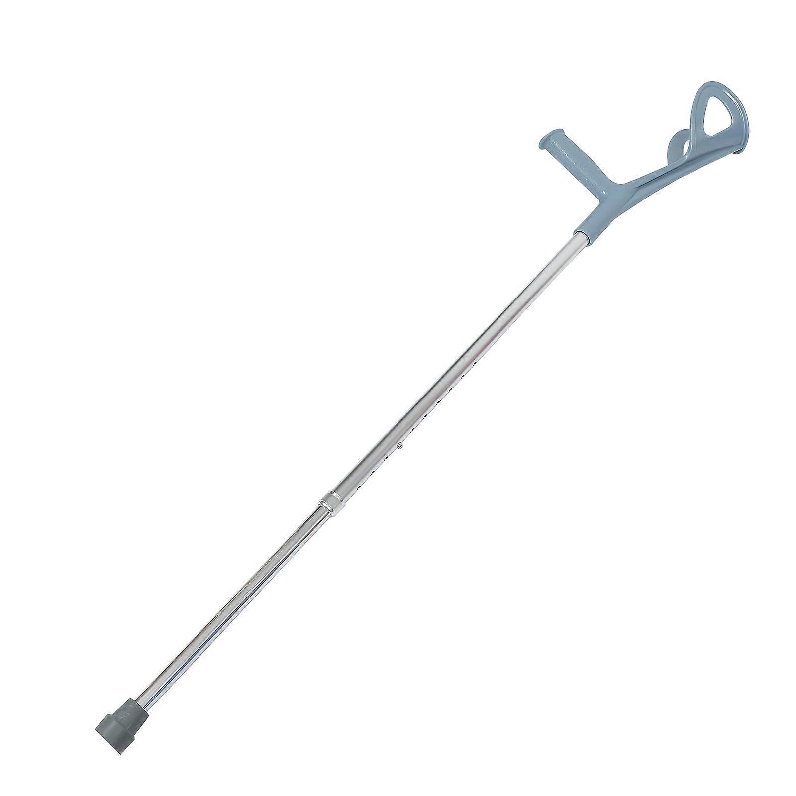 Durable Adjustable Walking Stick Made of Aluminum Alloy for Home Use Silver