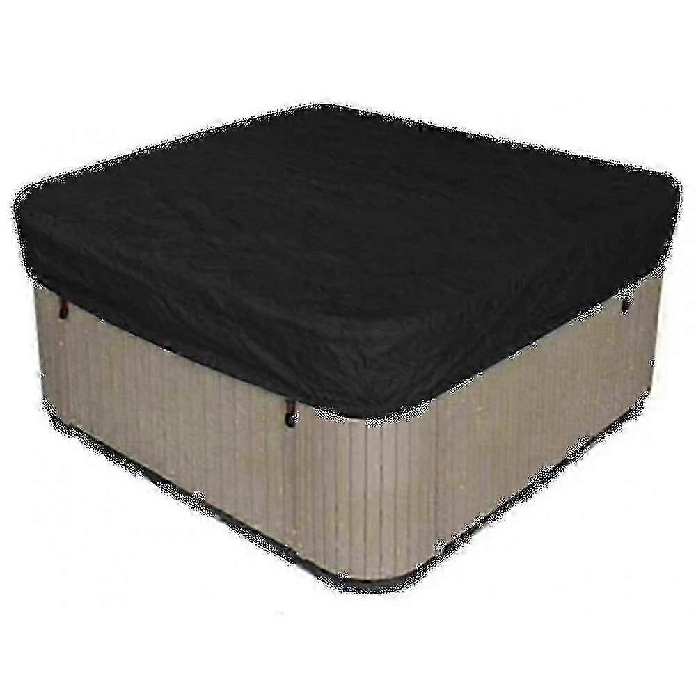 Couverture de spa carrée en polyester imperméable pour spas extérieurs, protection durable contre les intempéries
