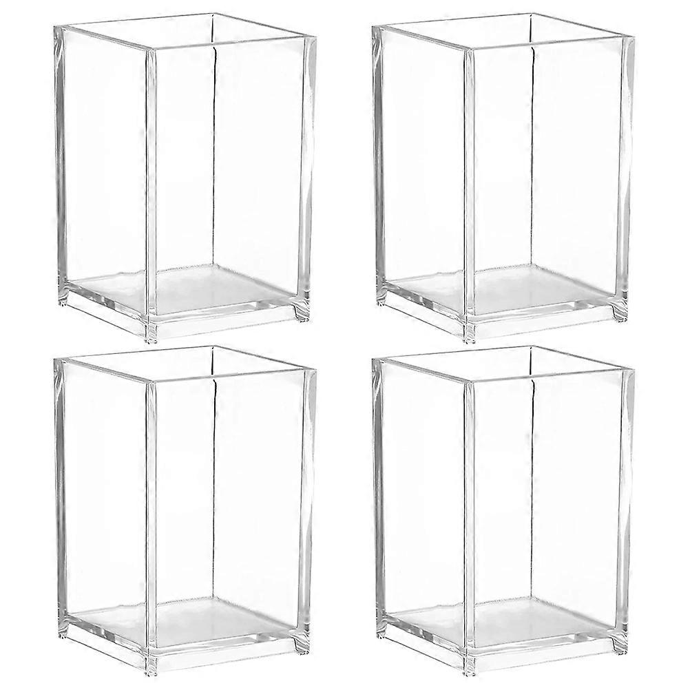 Transparent Acrylic Pen Holder Storage Boxes for Home Office with Large Capacity and Design