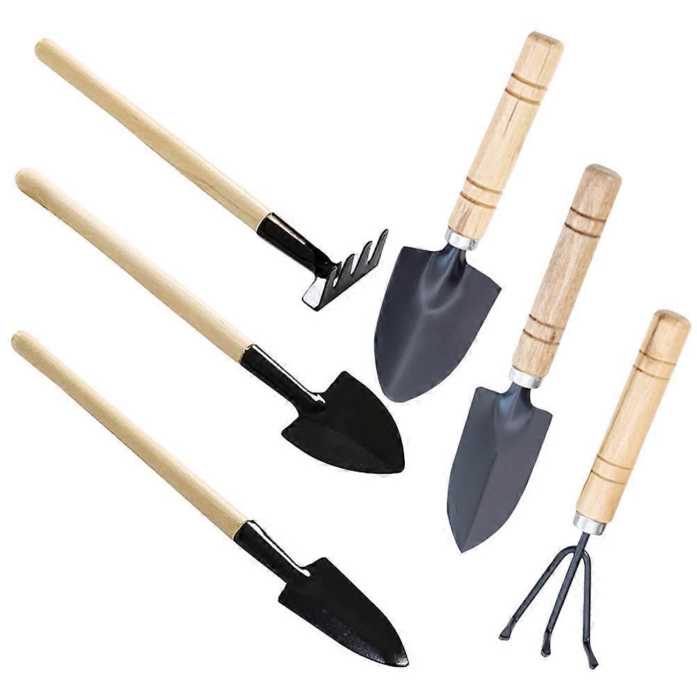 Gardening Tool Kit with Wood and Iron Materials for Digging Suitable for Houseplants and Vegetables Gardening