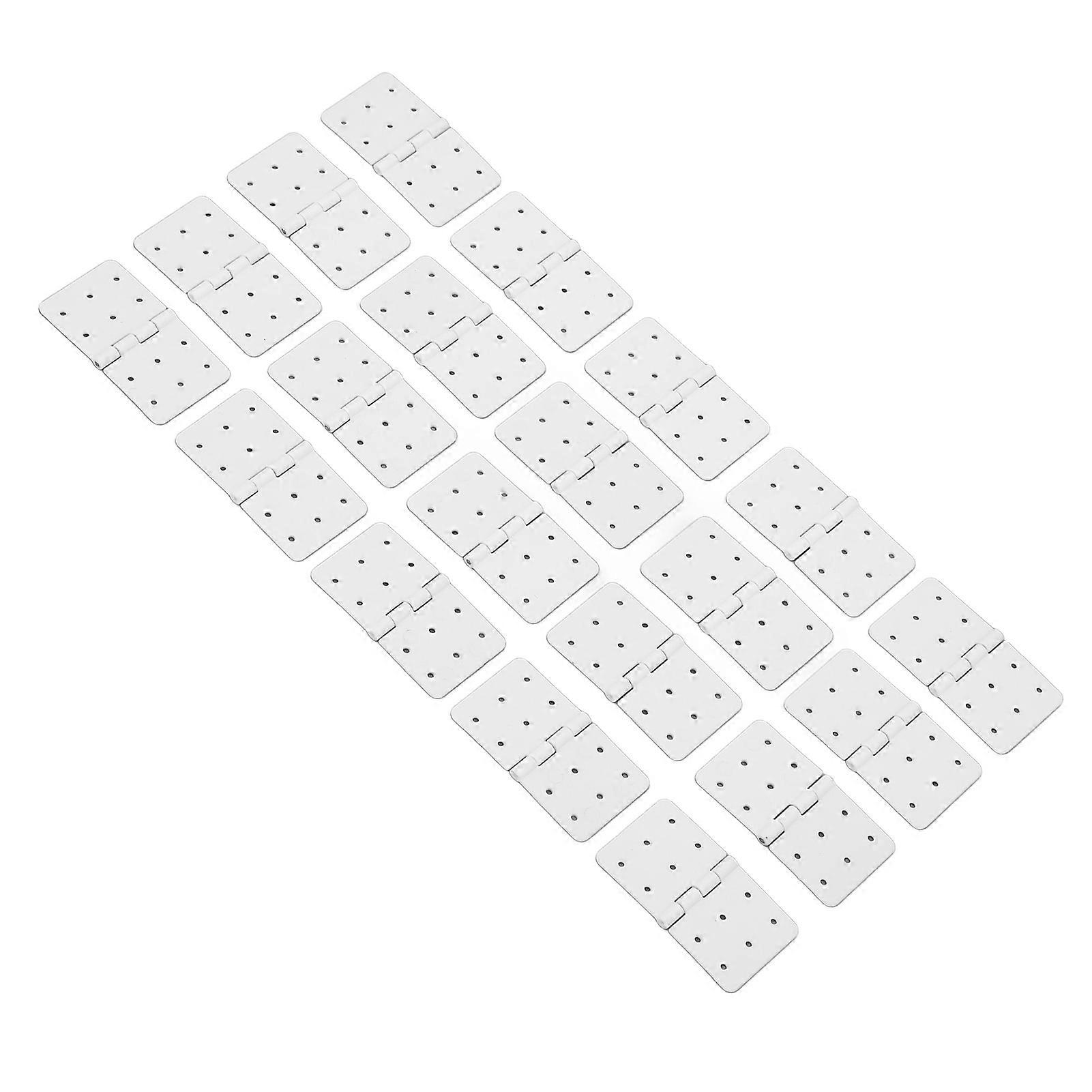 40PCS RC Pinned Hinges Remote Control Airplane Plastic Hinge Model Aircraft Wing Parts L Size 