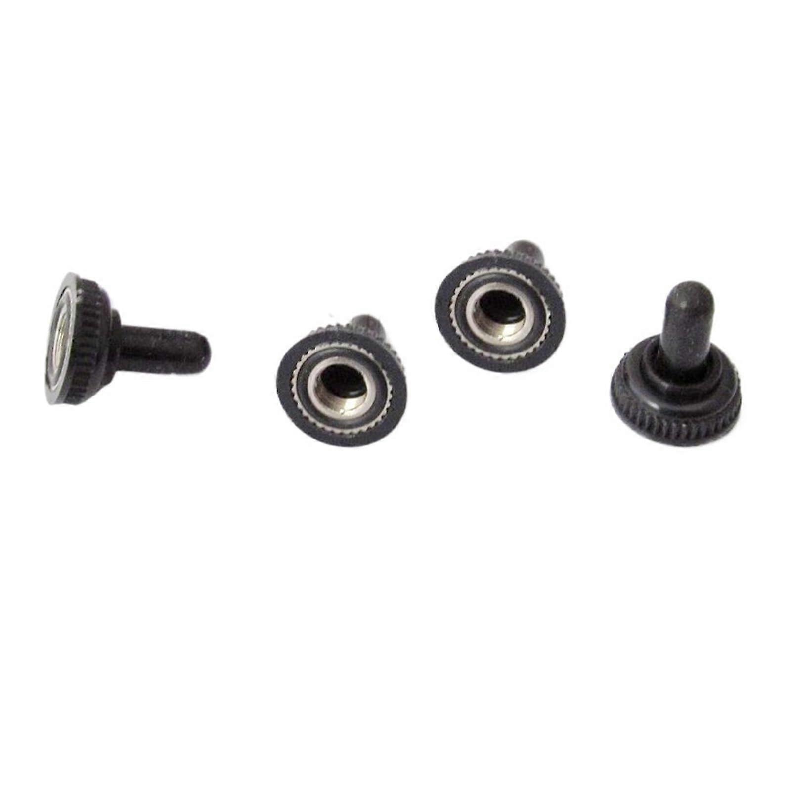 Toggle Switch Rubber Boot Cap Black For MTS102 103 202 203 KN32 1321 1322 10-Piece Lot